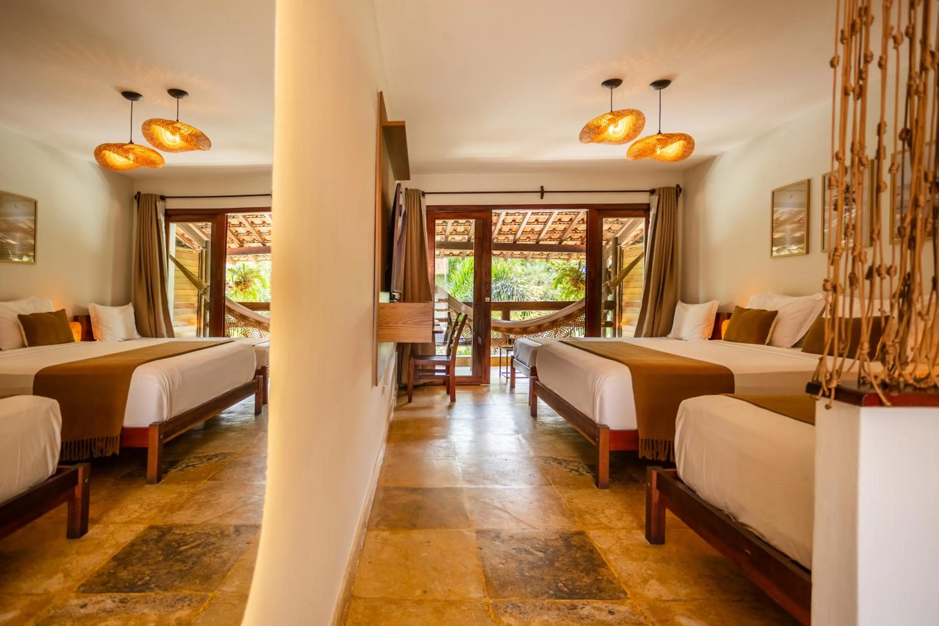 Bed in Pousada Carcará