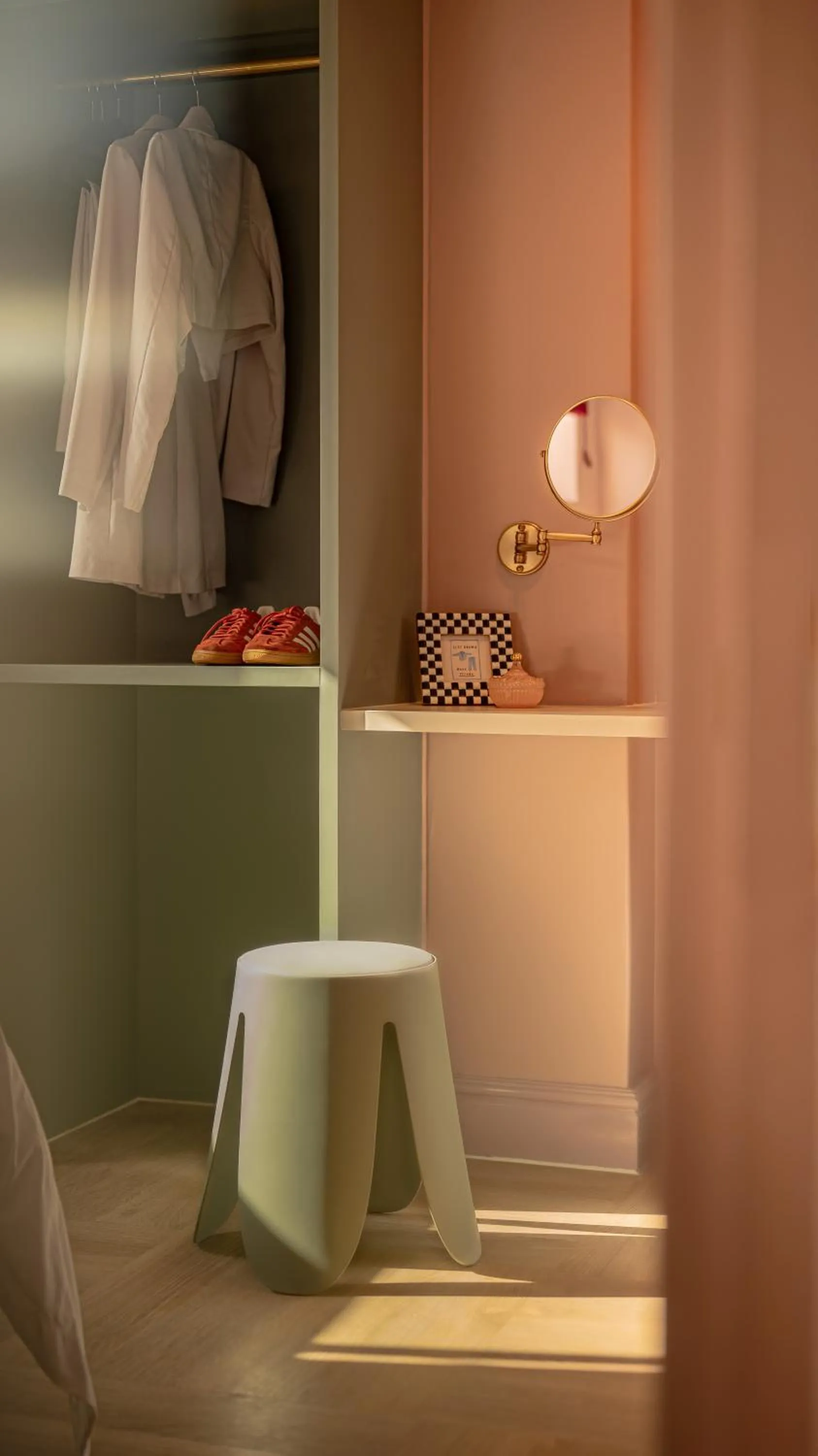 wardrobe in The Trade Boutique Hotel