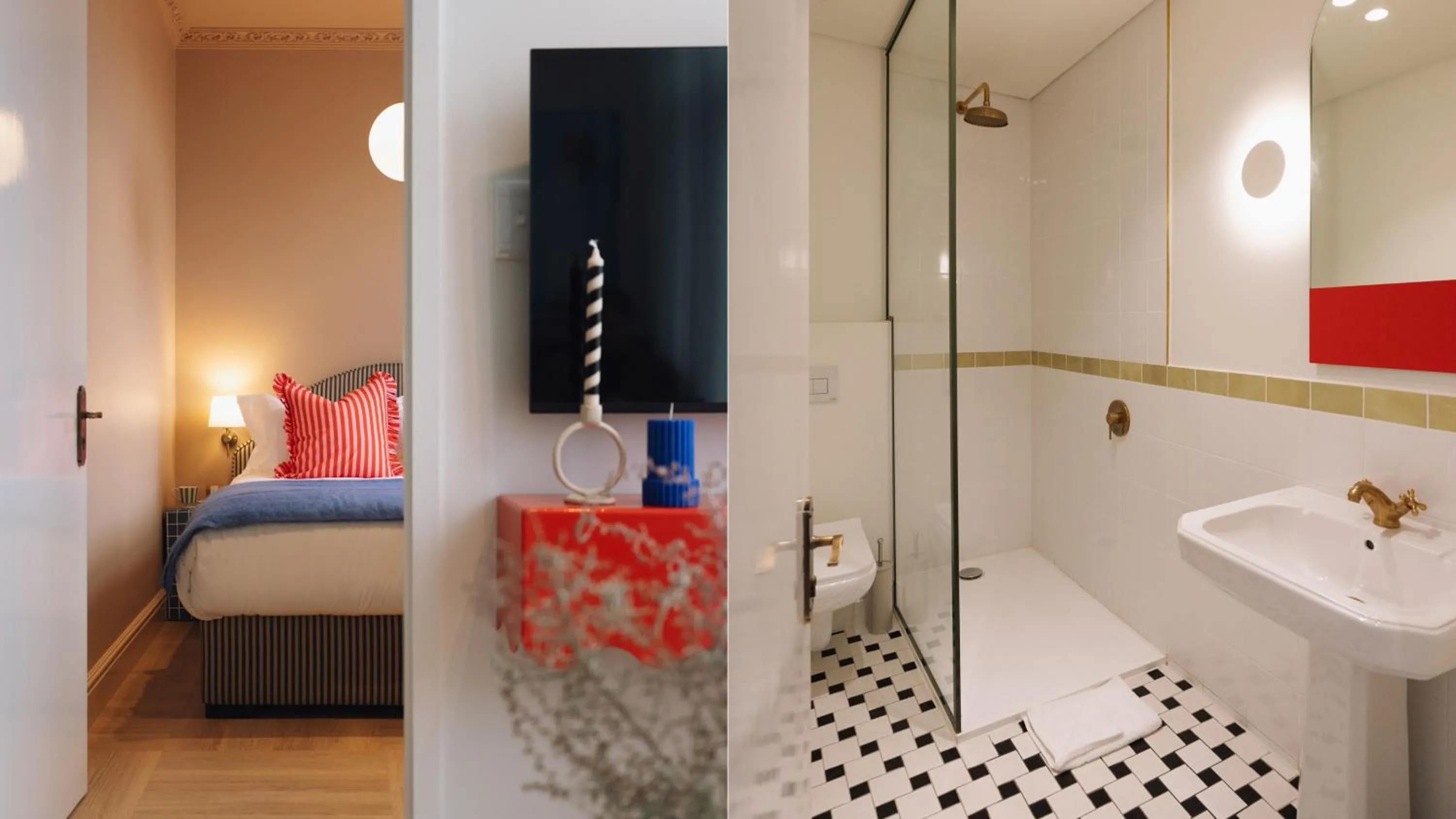 Bathroom, Bed in The Trade Boutique Hotel