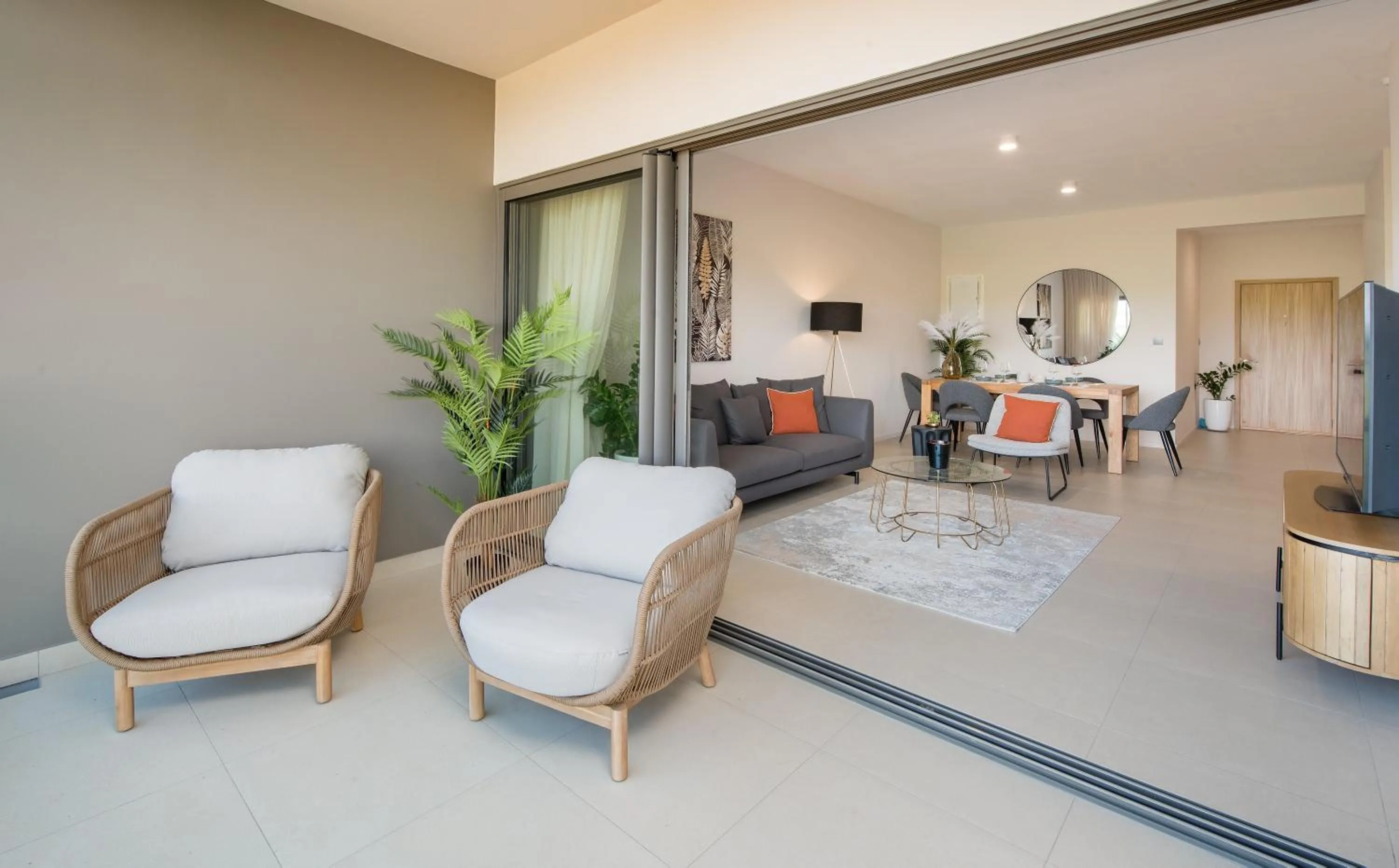 Living room in Minissy Suites