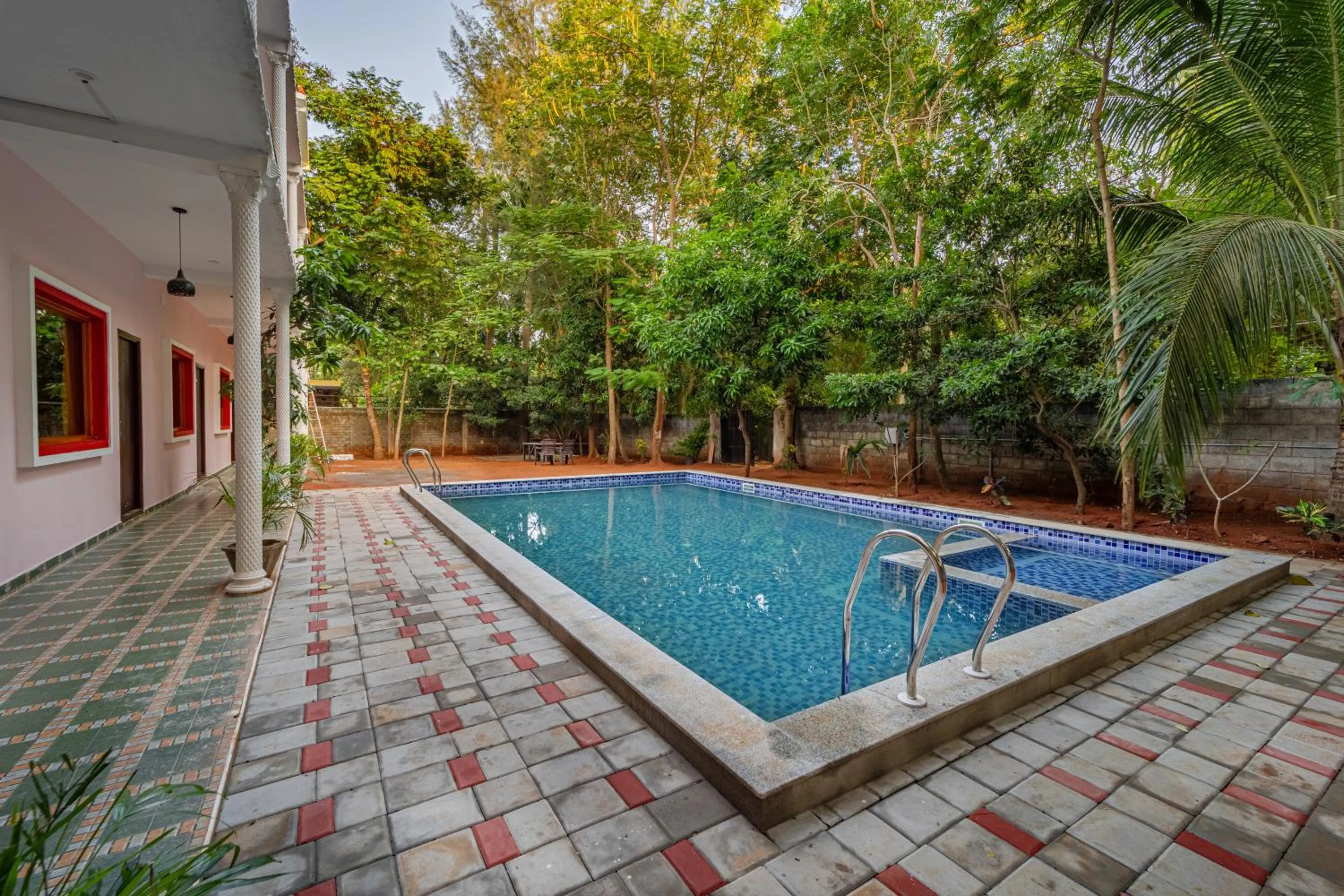 Garden view in Hotel De Jardin Pondicherry with Swimming Pool