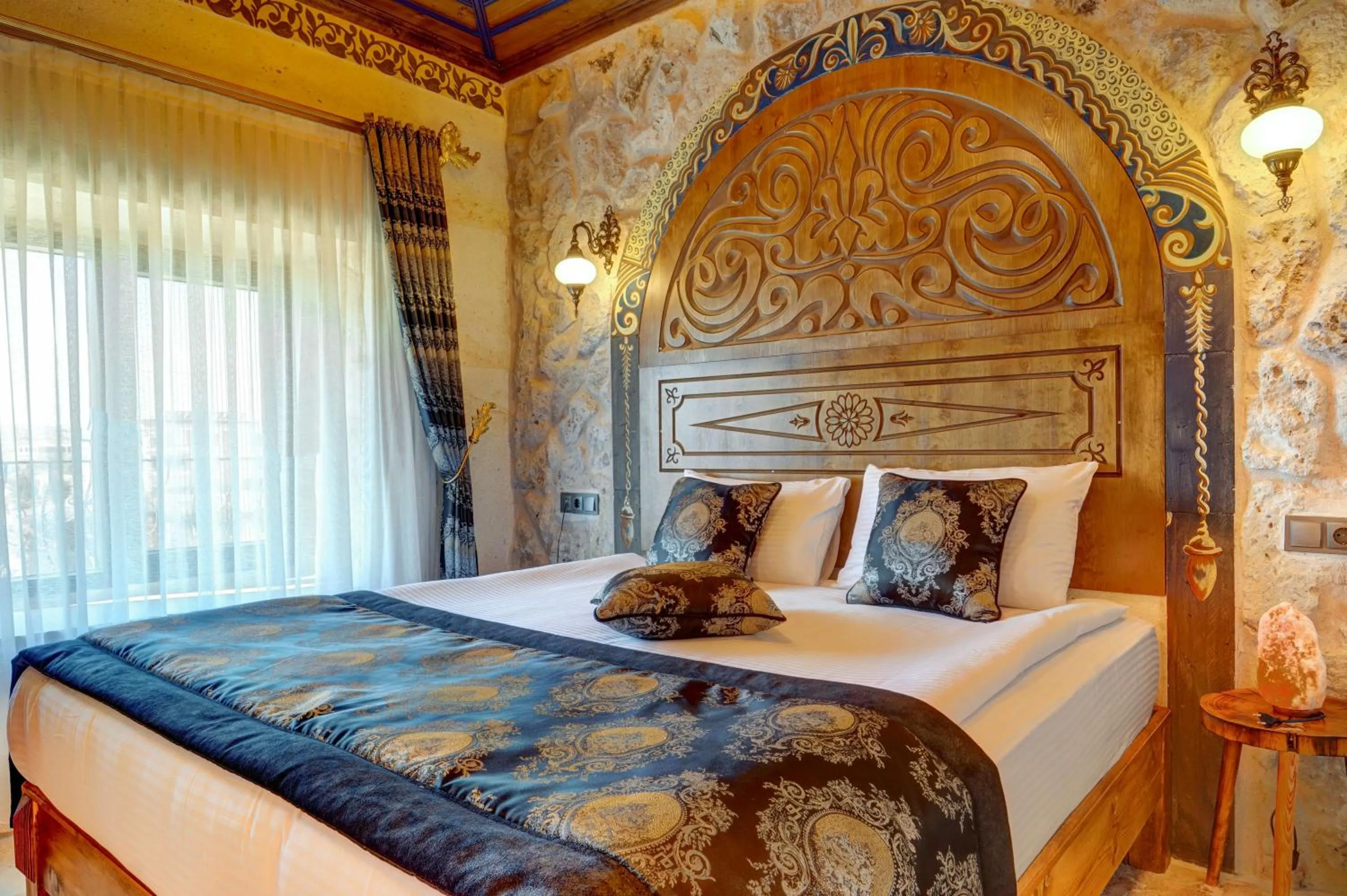 Bedroom, Bed in Kasr-ı Kapadokya Cave Suites