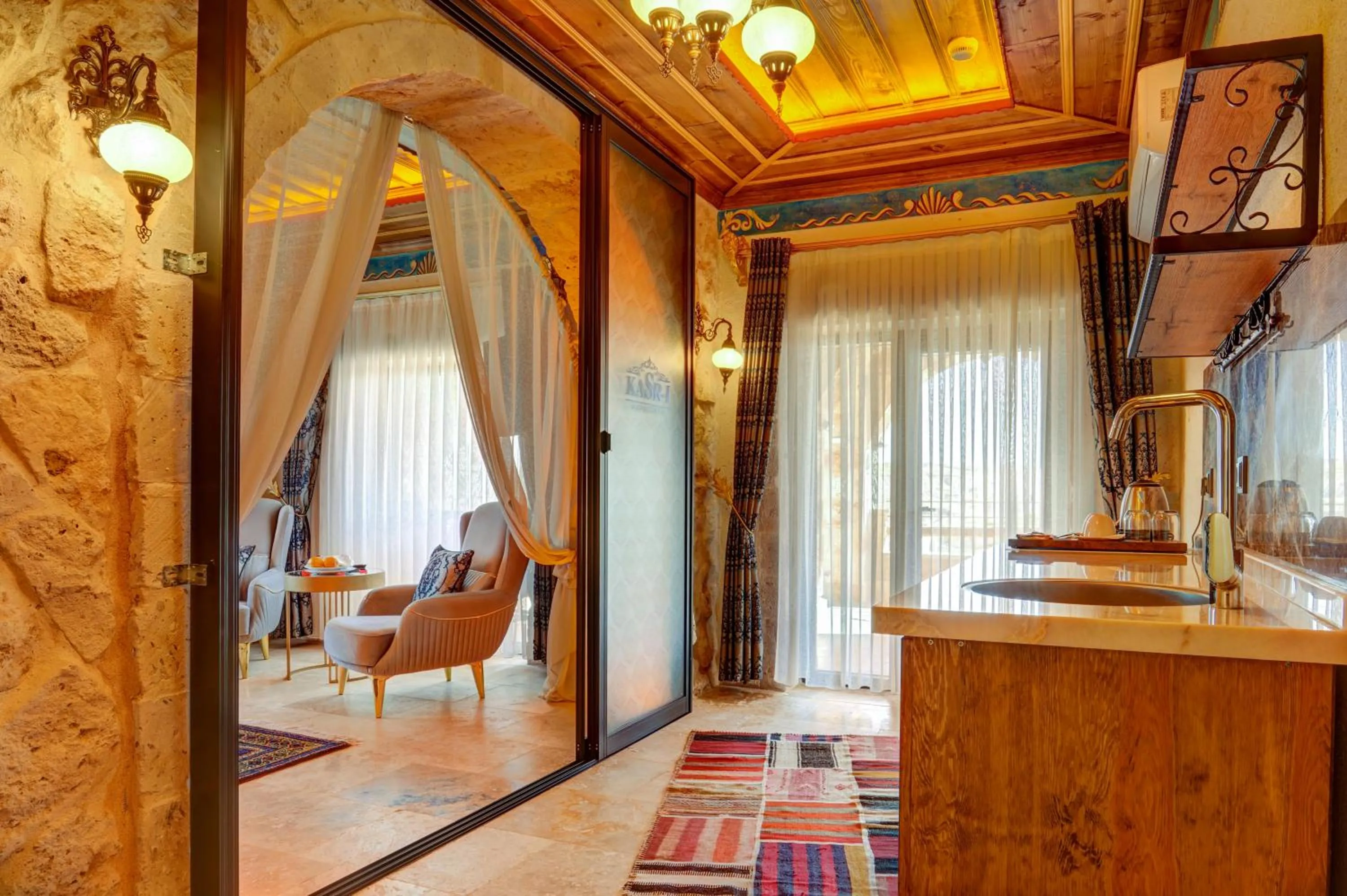 Photo of the whole room in Kasr-ı Kapadokya Cave Suites