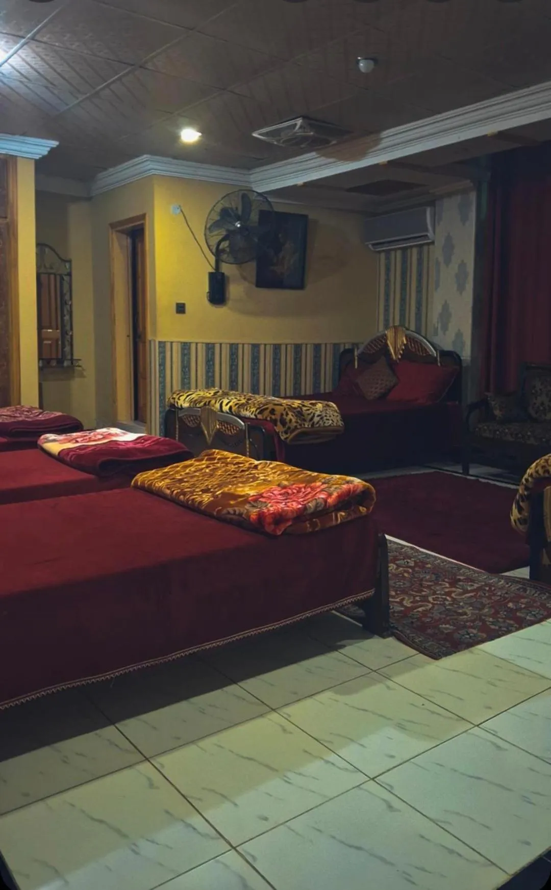 Bed in AK Hotel Abbottabad