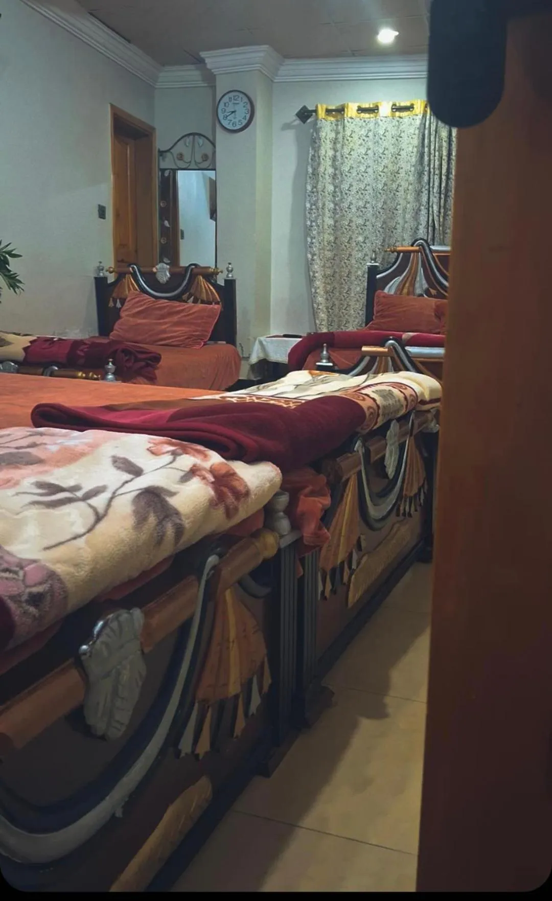 Bed in AK Hotel Abbottabad