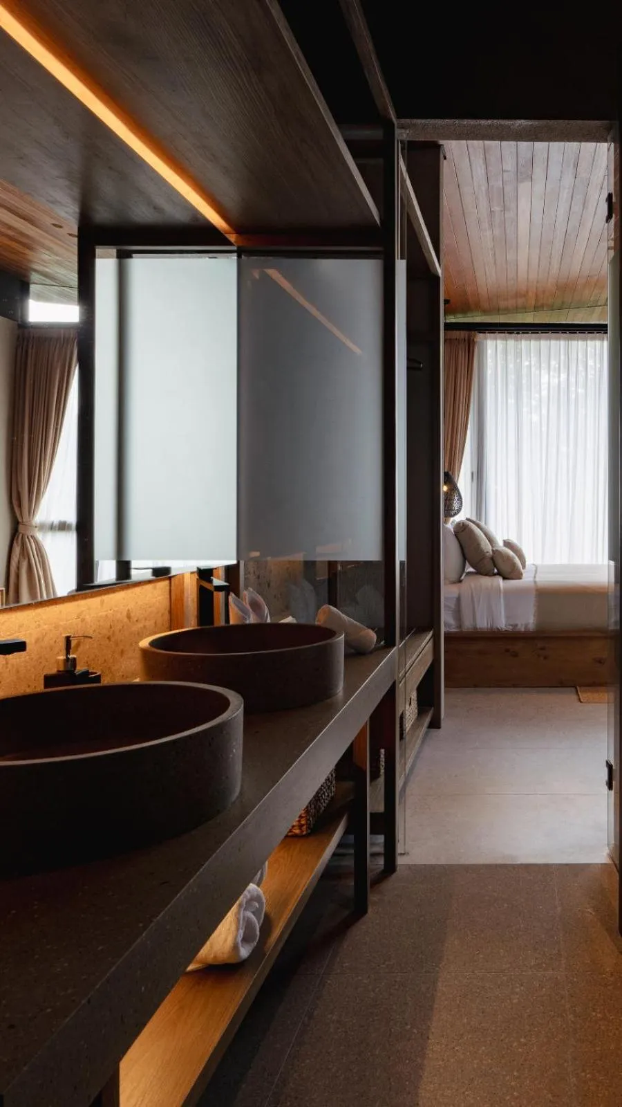 Bathroom, Bed in The Akasha Canggu Luxury Villas