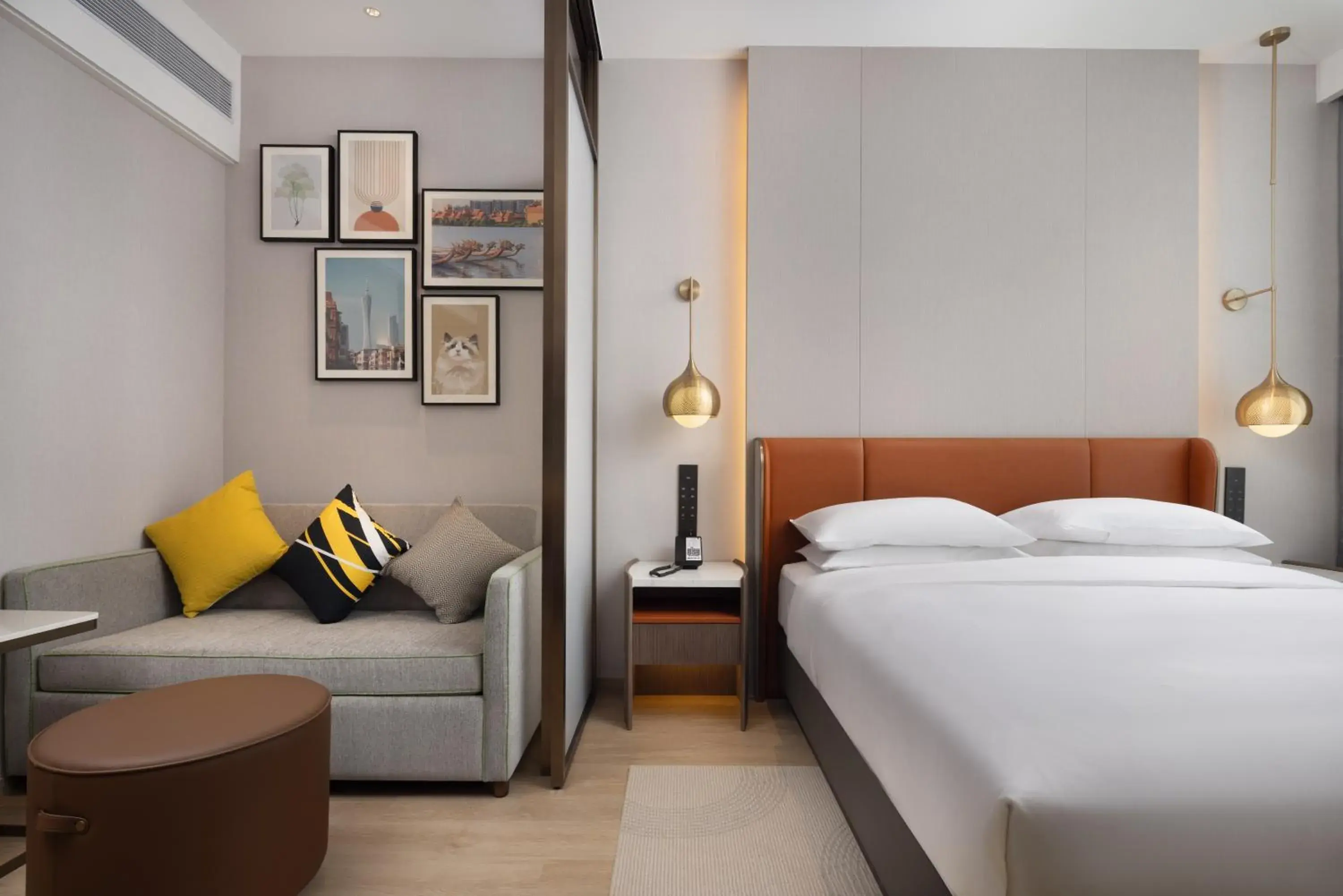 Living room, Bed in Home2 Suites by Hilton Guangzhou Huangpu Science City Free shuttle buses are provided during the Canton Fair Living room, Bed in Home2 Suites by Hilton Guangzhou Huangpu Science City Free shuttle buses are provided during the Canton Fair