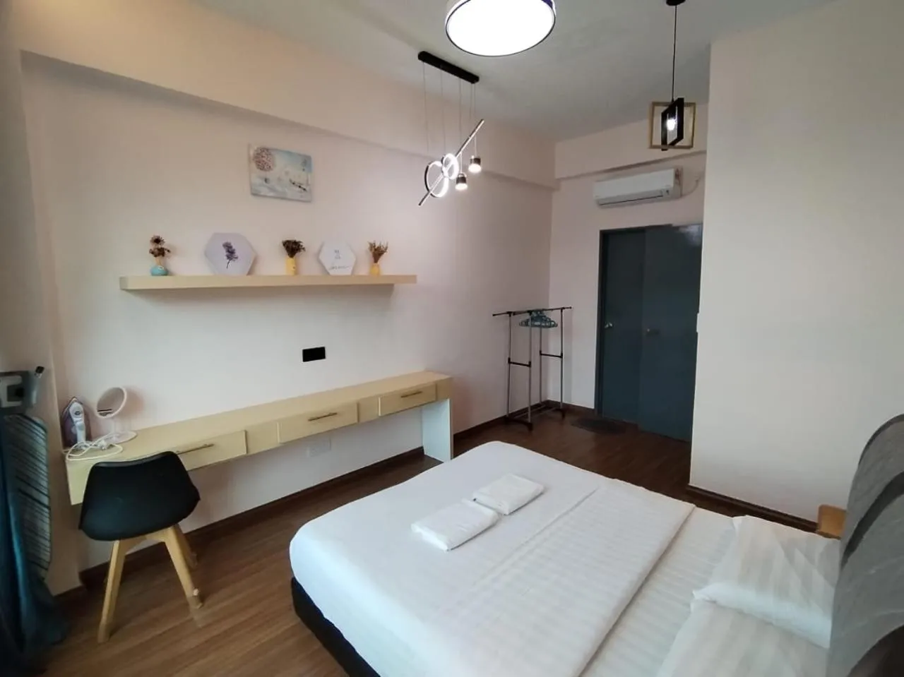 Bed in Trival Double 9 Homestay Sri Indah Sandakan