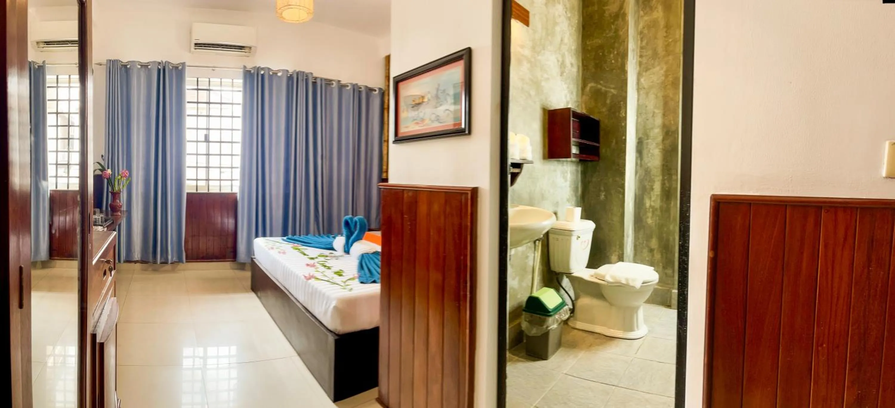 Bed in The Center Point