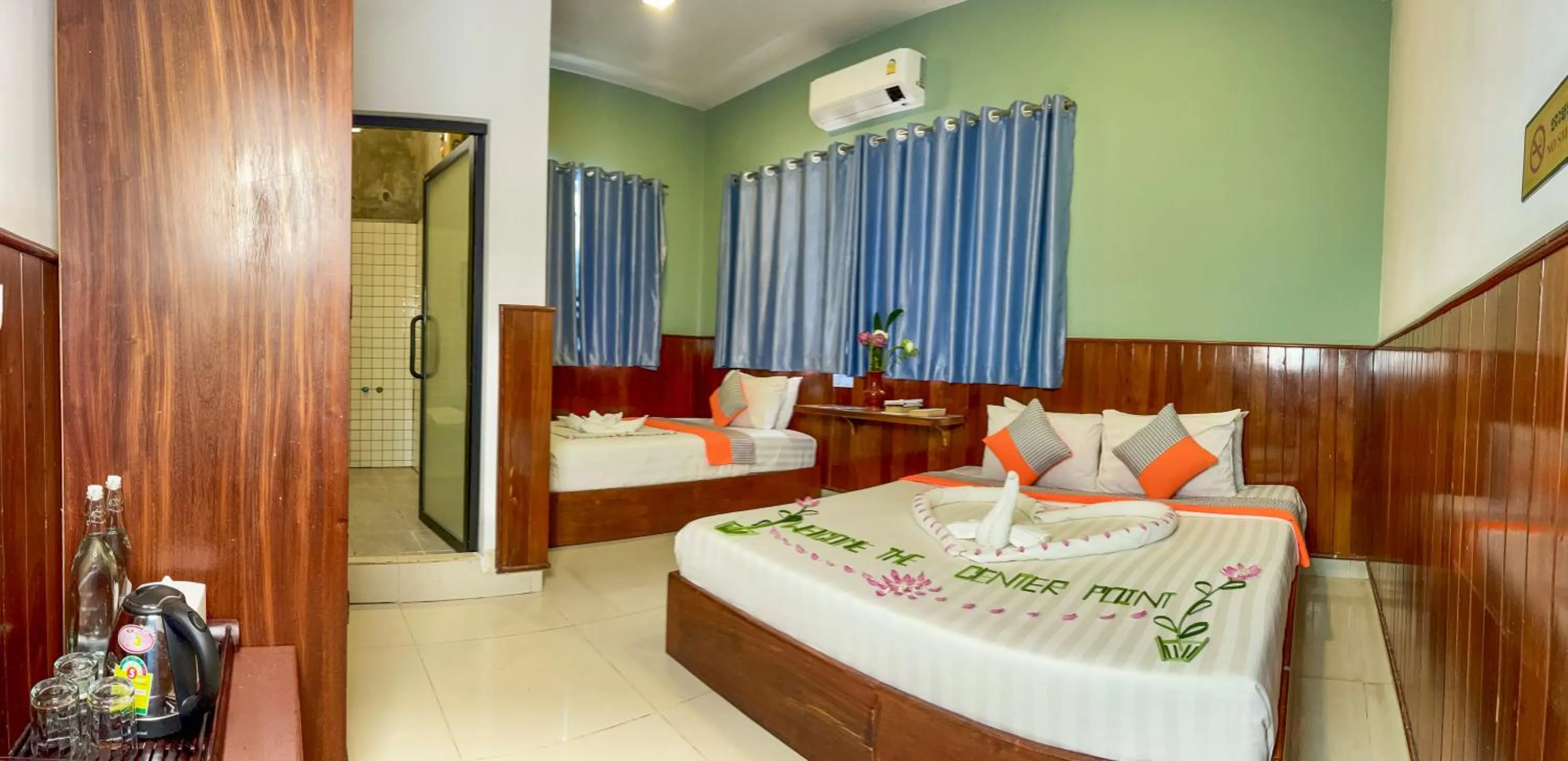 Bed in The Center Point