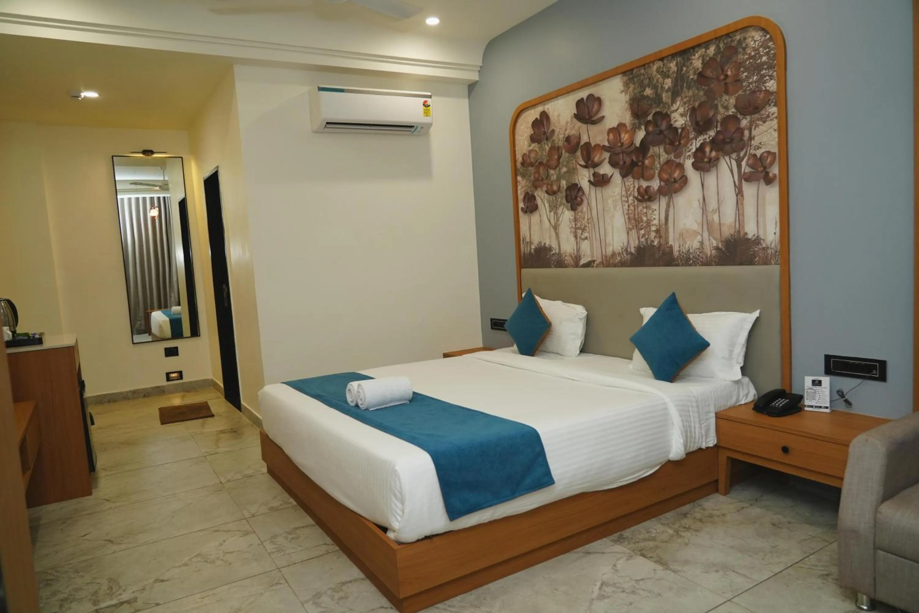 Bed in Hotel Leela's