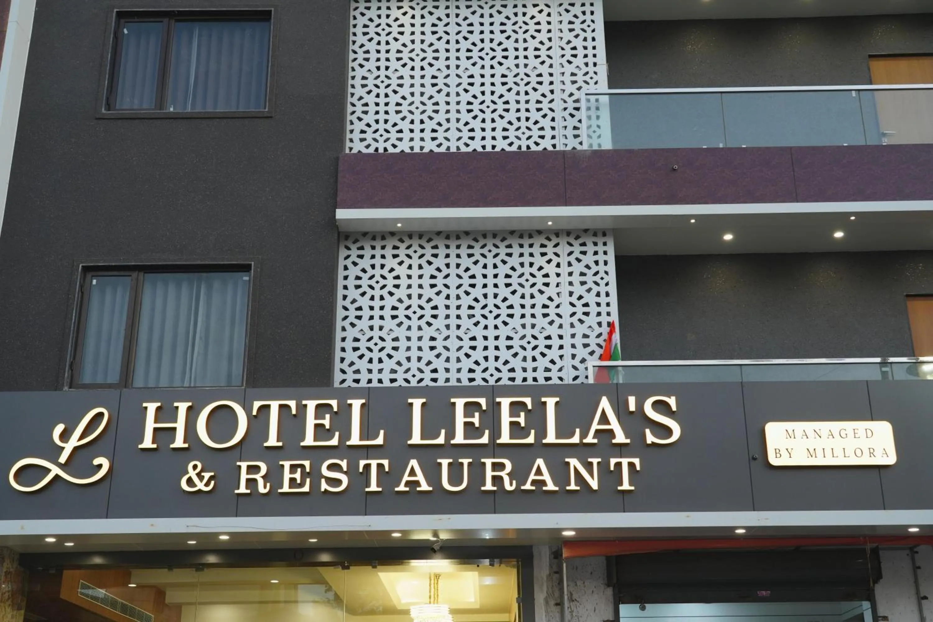 Facade/entrance in Hotel Leela's