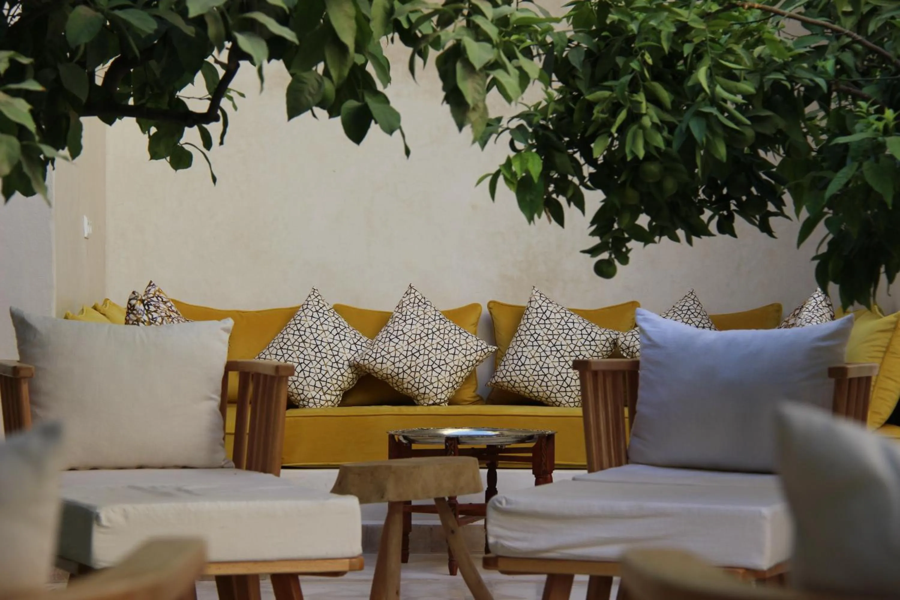 Living room in Riad Emberiza Sahari