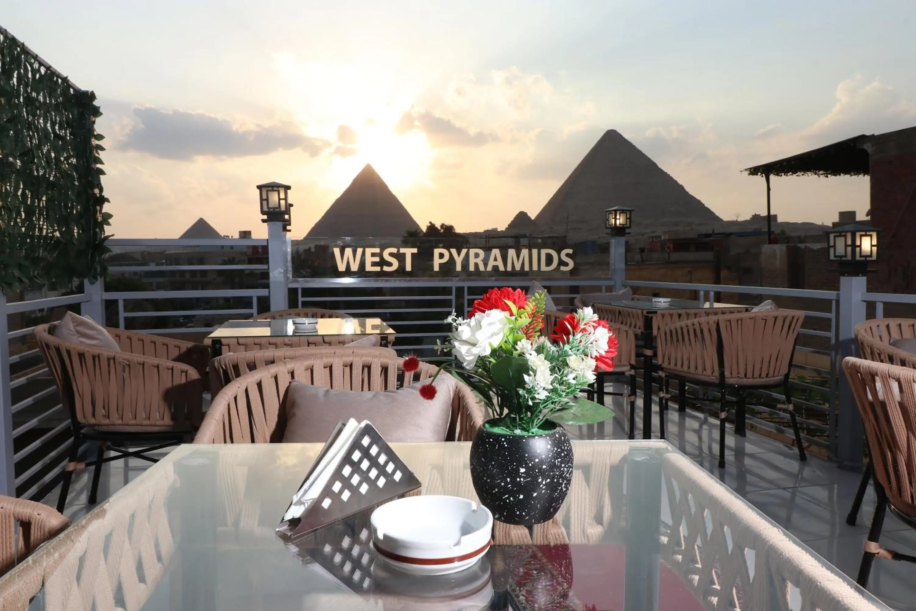 Patio in West Pyramids Hotel