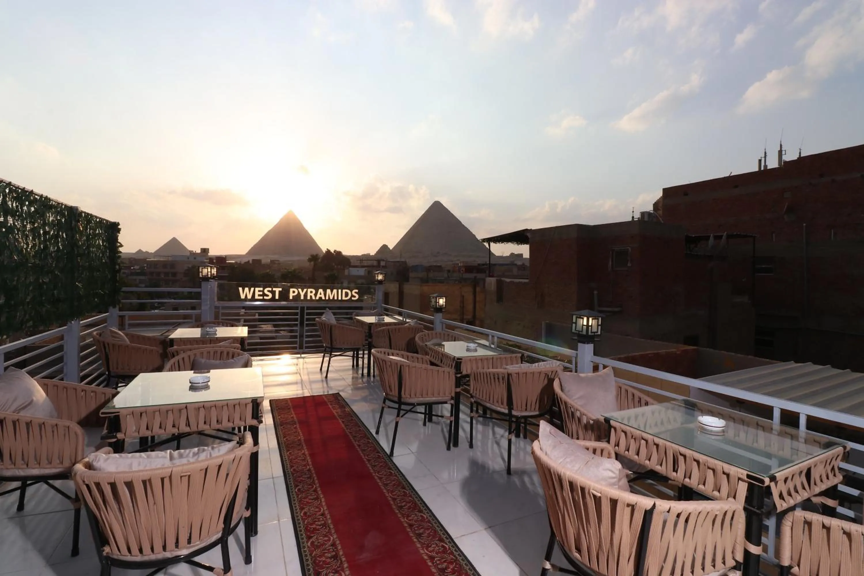 Patio in West Pyramids Hotel