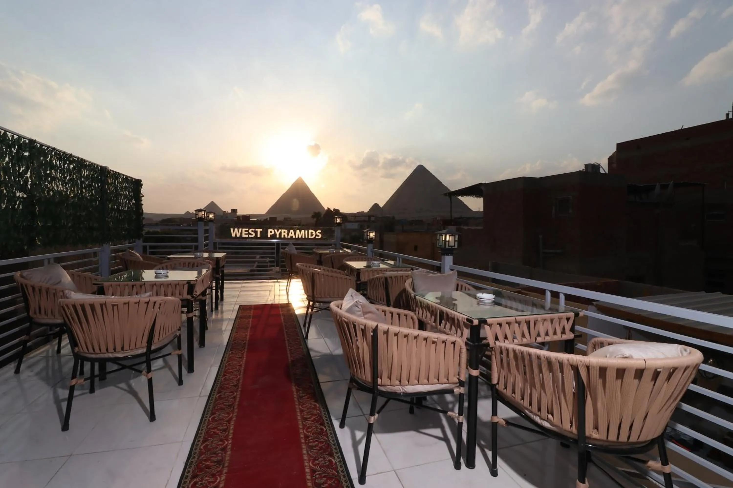 Patio in West Pyramids Hotel