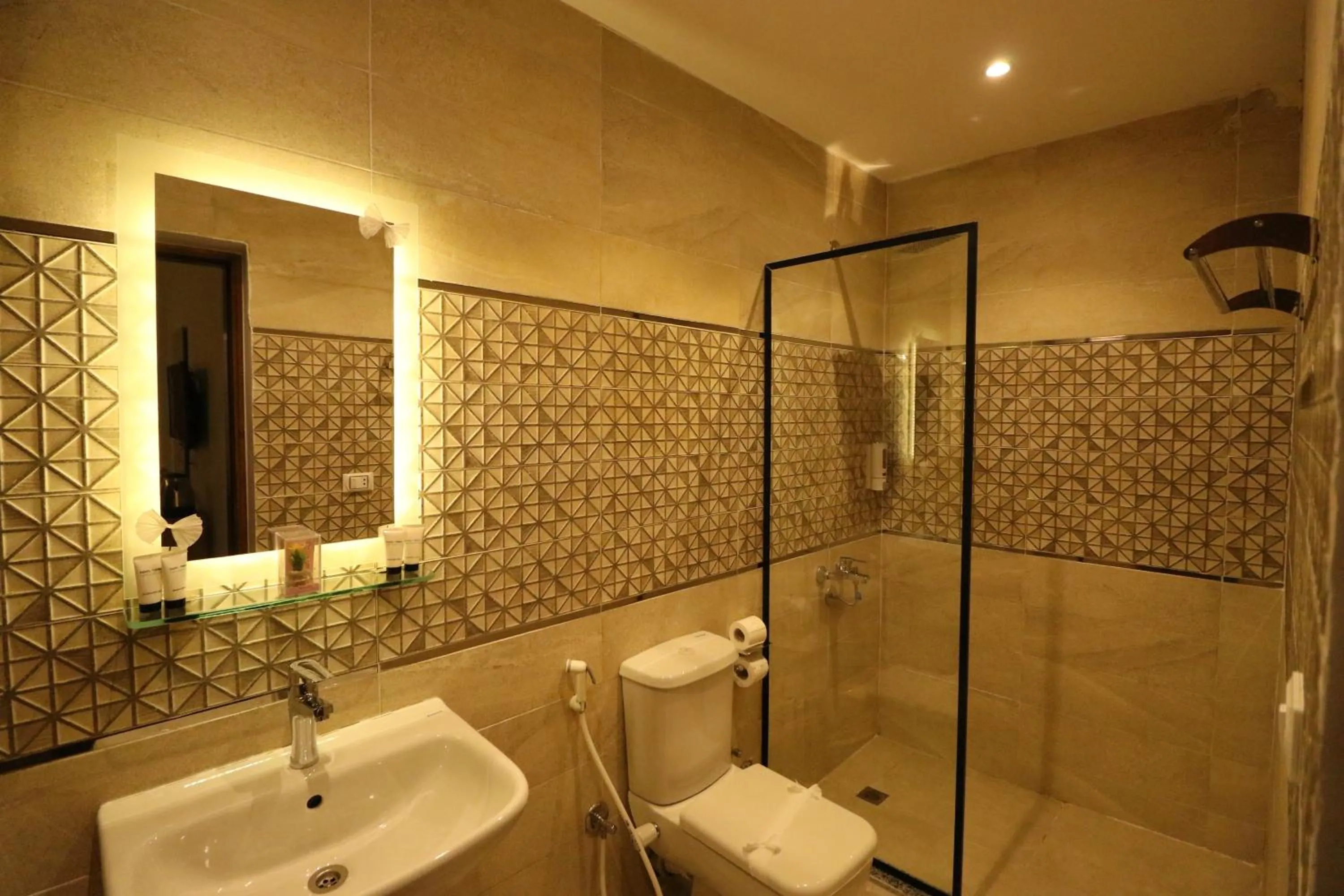 Shower in West Pyramids Hotel