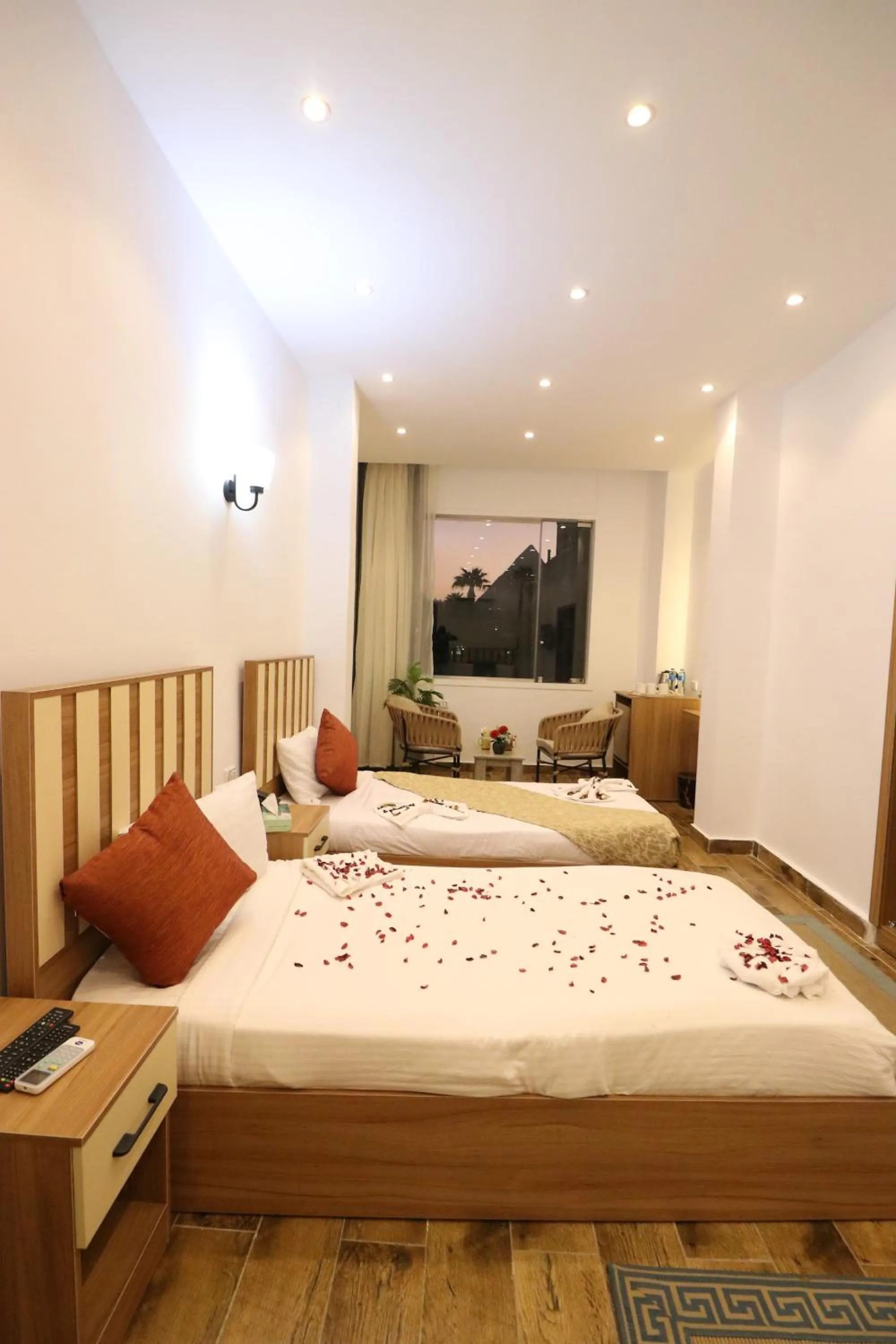 Bed in West Pyramids Hotel