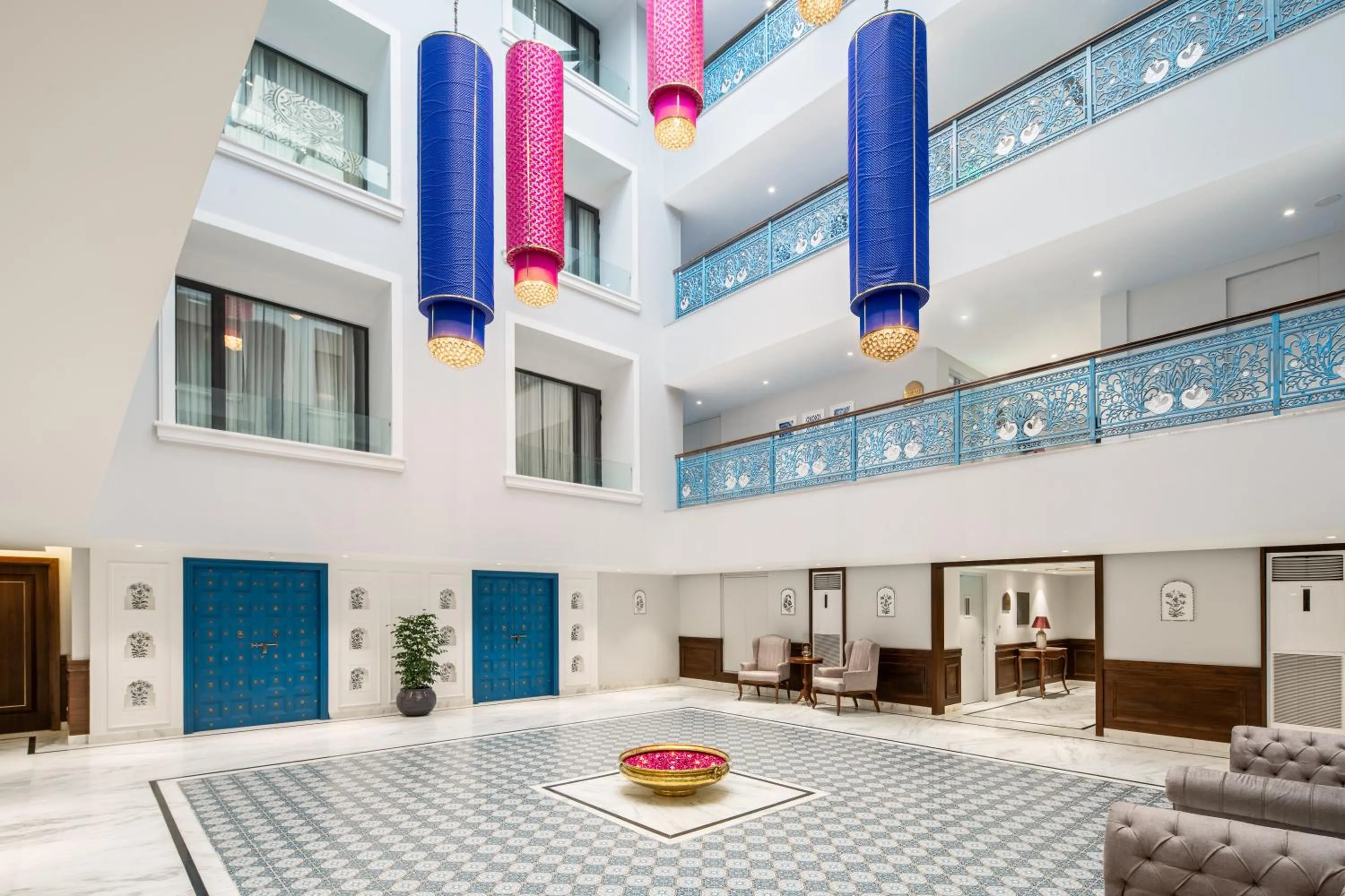Lobby or reception in MJ Sarovar Portico Haridwar