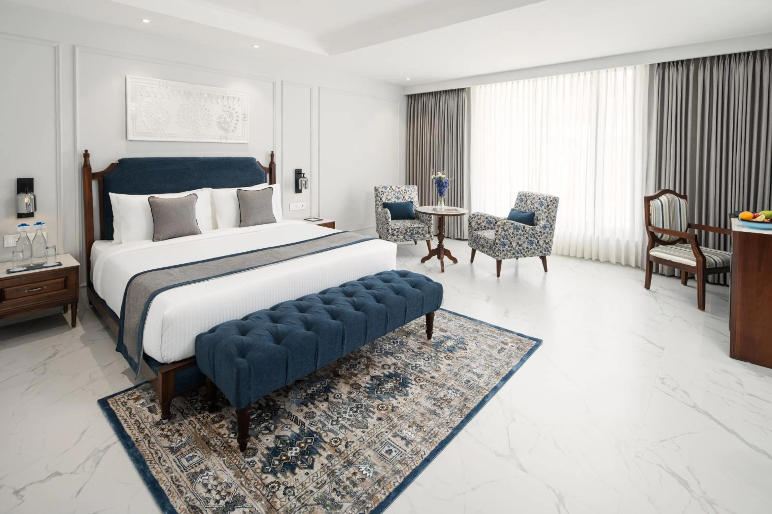 Bedroom, Bed in MJ Sarovar Portico Haridwar