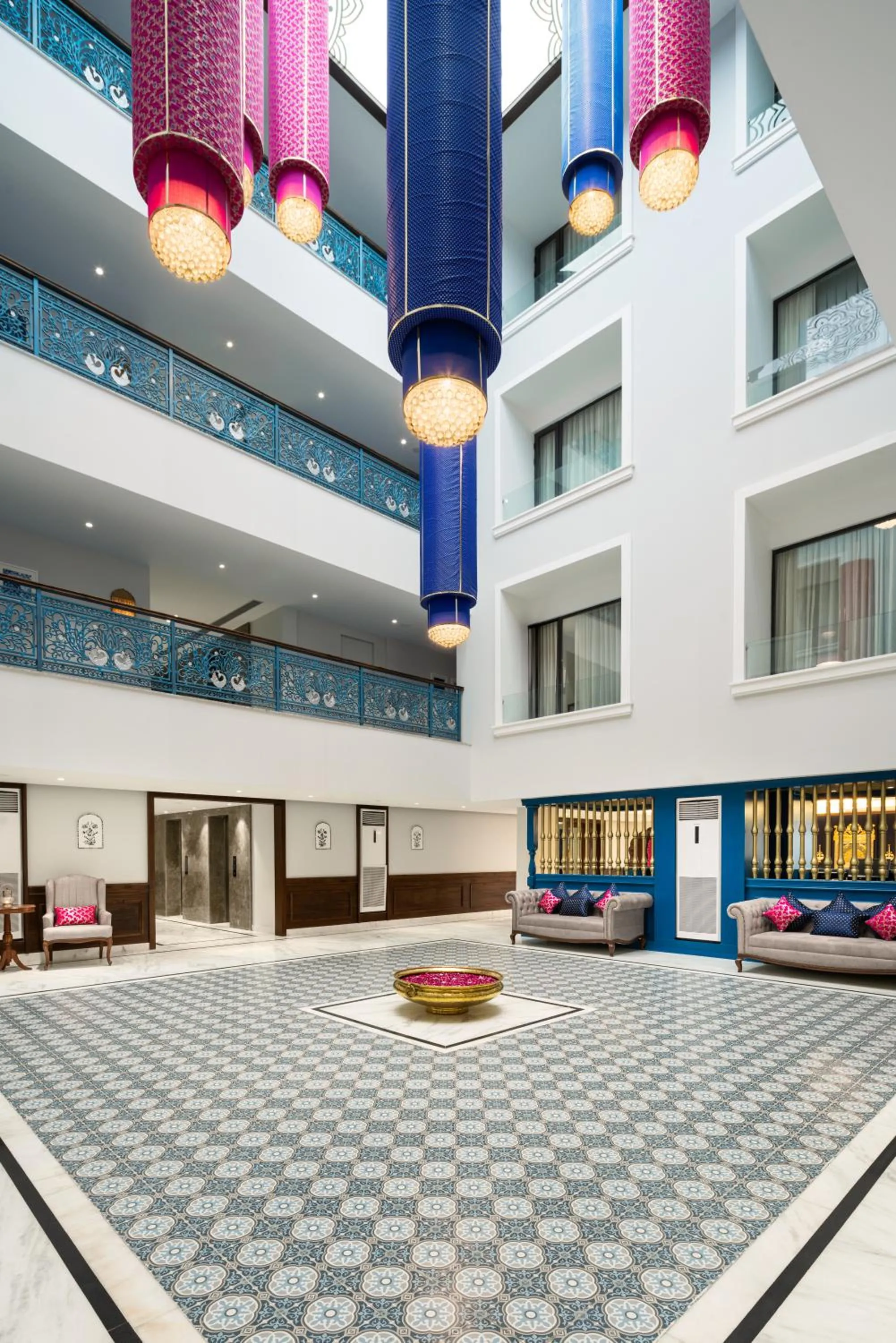 Lobby or reception in MJ Sarovar Portico Haridwar