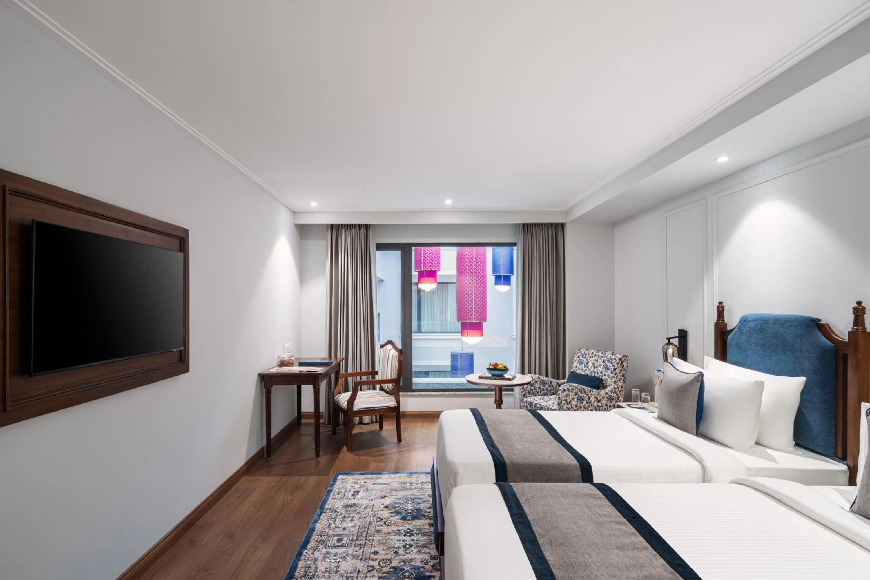 Bedroom, Bed in MJ Sarovar Portico Haridwar