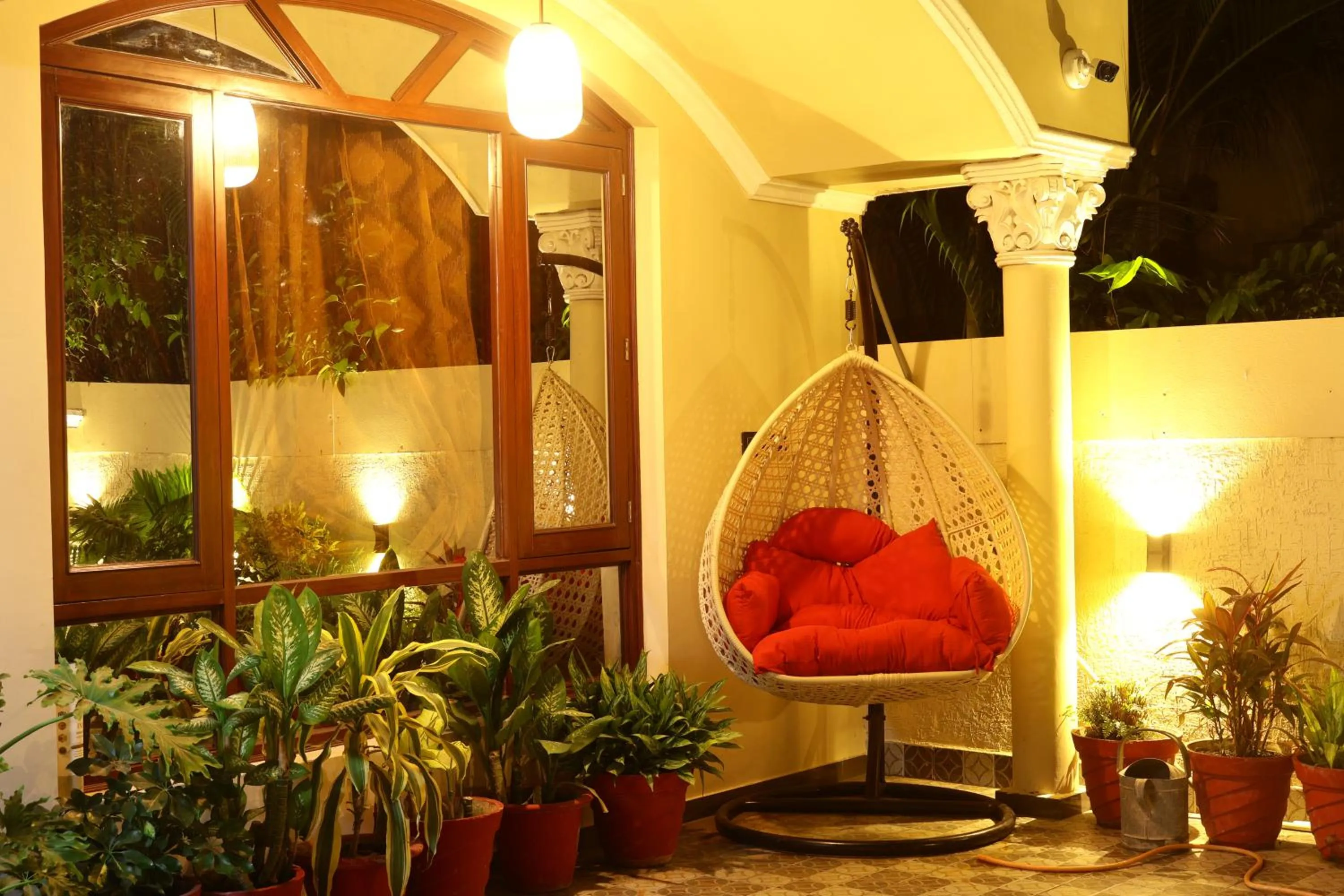 Seating area in Suramya Homestay Near Shymala Hills