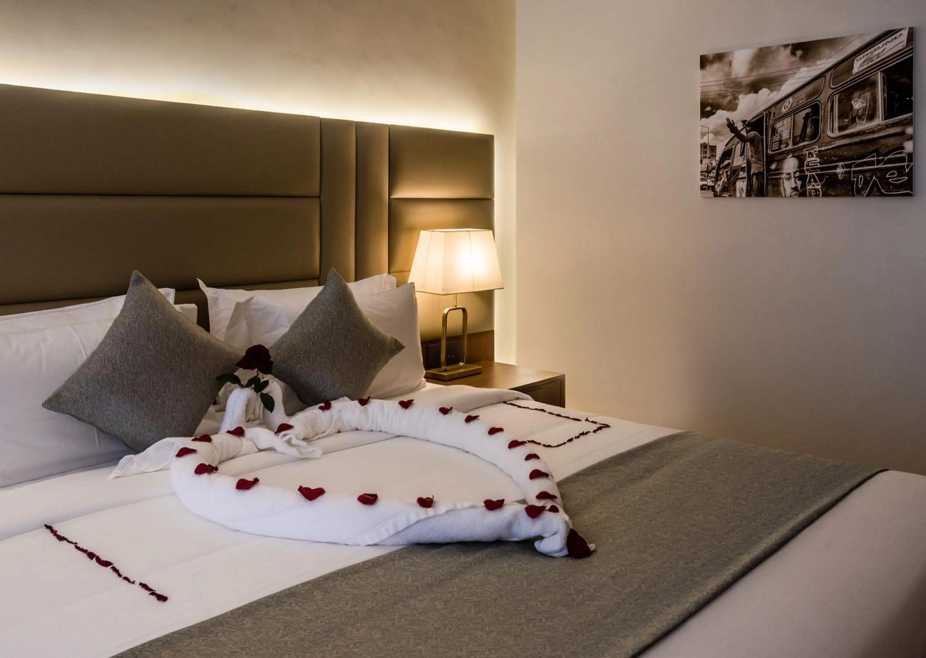 View (from property/room), Bed in Okash City Boutique Hotel