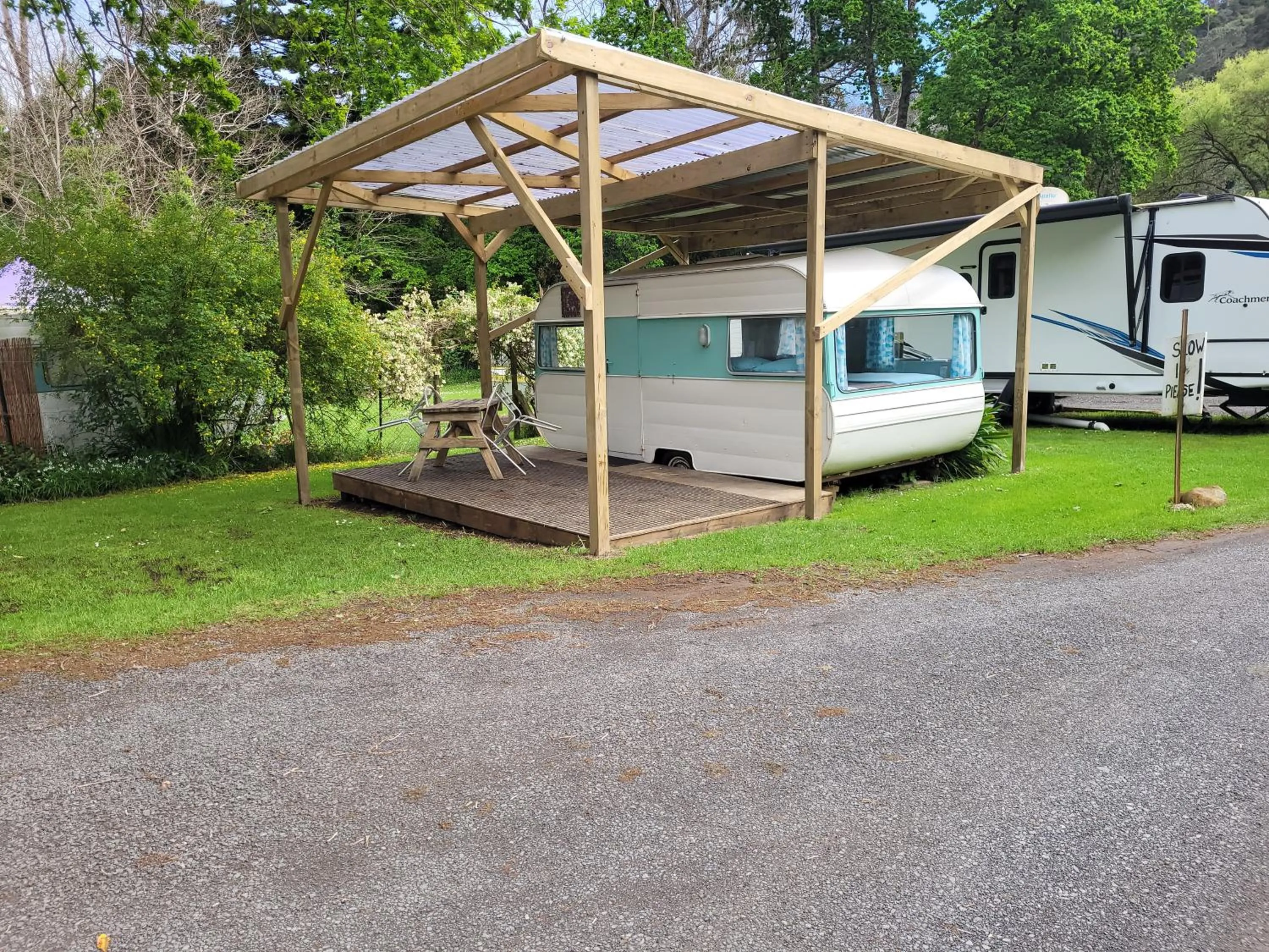 Decorative detail in Dickson Holiday Park