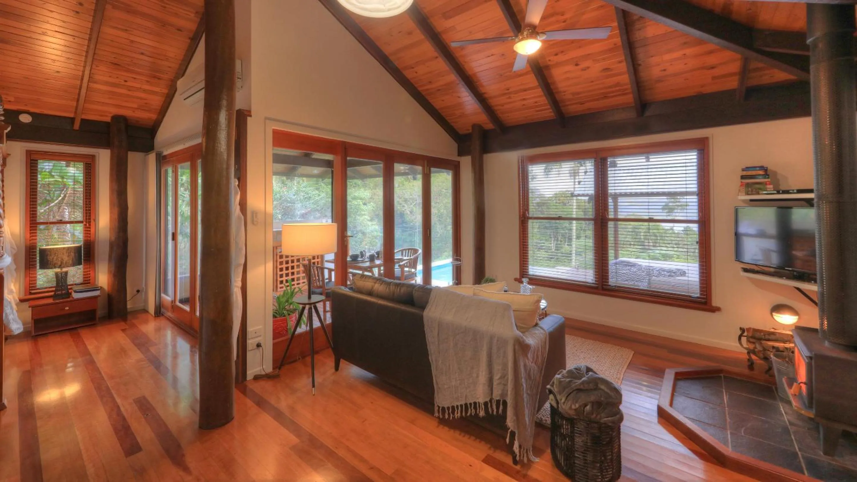Living room in Montville Misty View Cottages