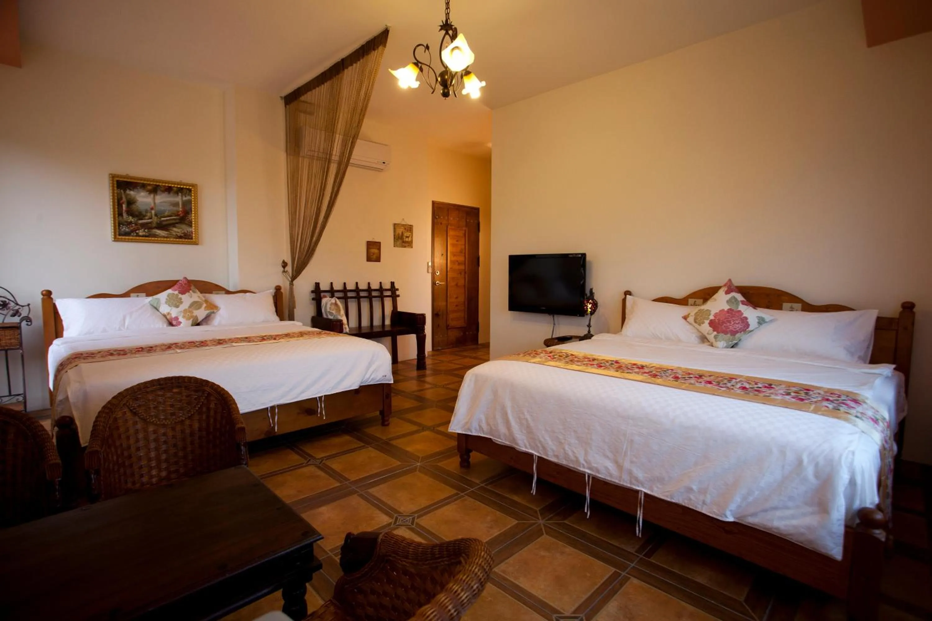 Bed in Cloudenjoy B&B