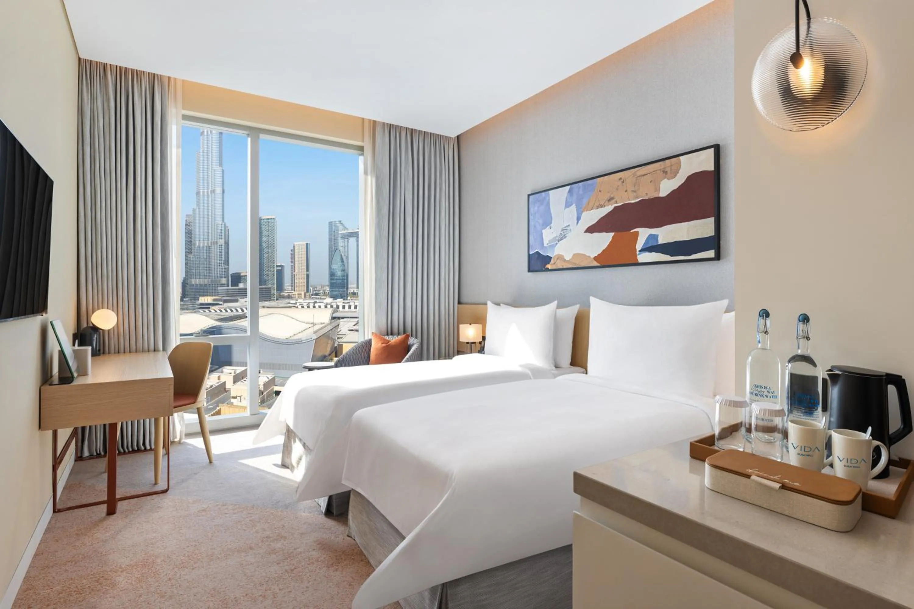 Bed in Vida Dubai Mall