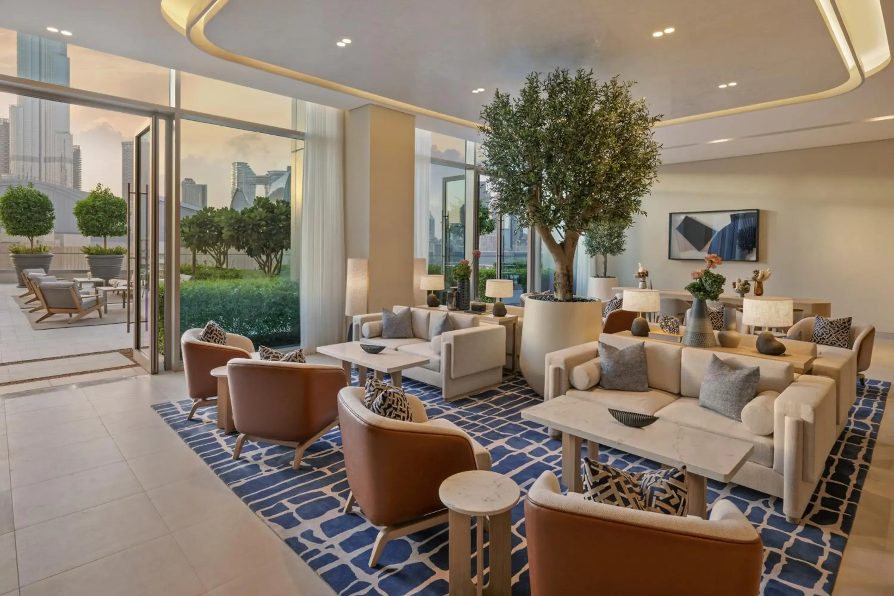 Lounge or bar in Vida Dubai Mall Lounge or bar in Vida Dubai Mall