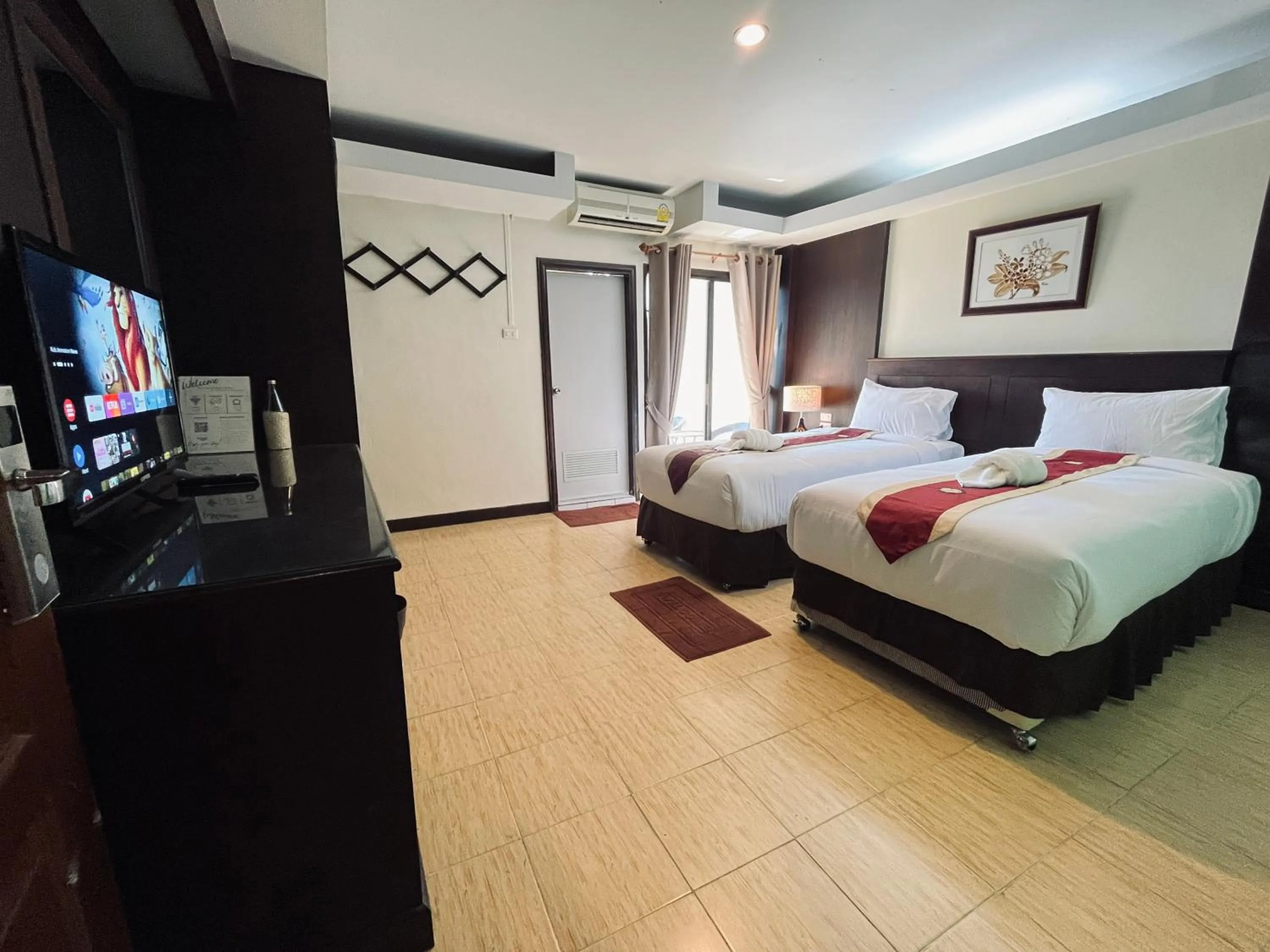 Bed in The Atnal Lanta Budget and Eco Friendly hotel in Koh Lanta