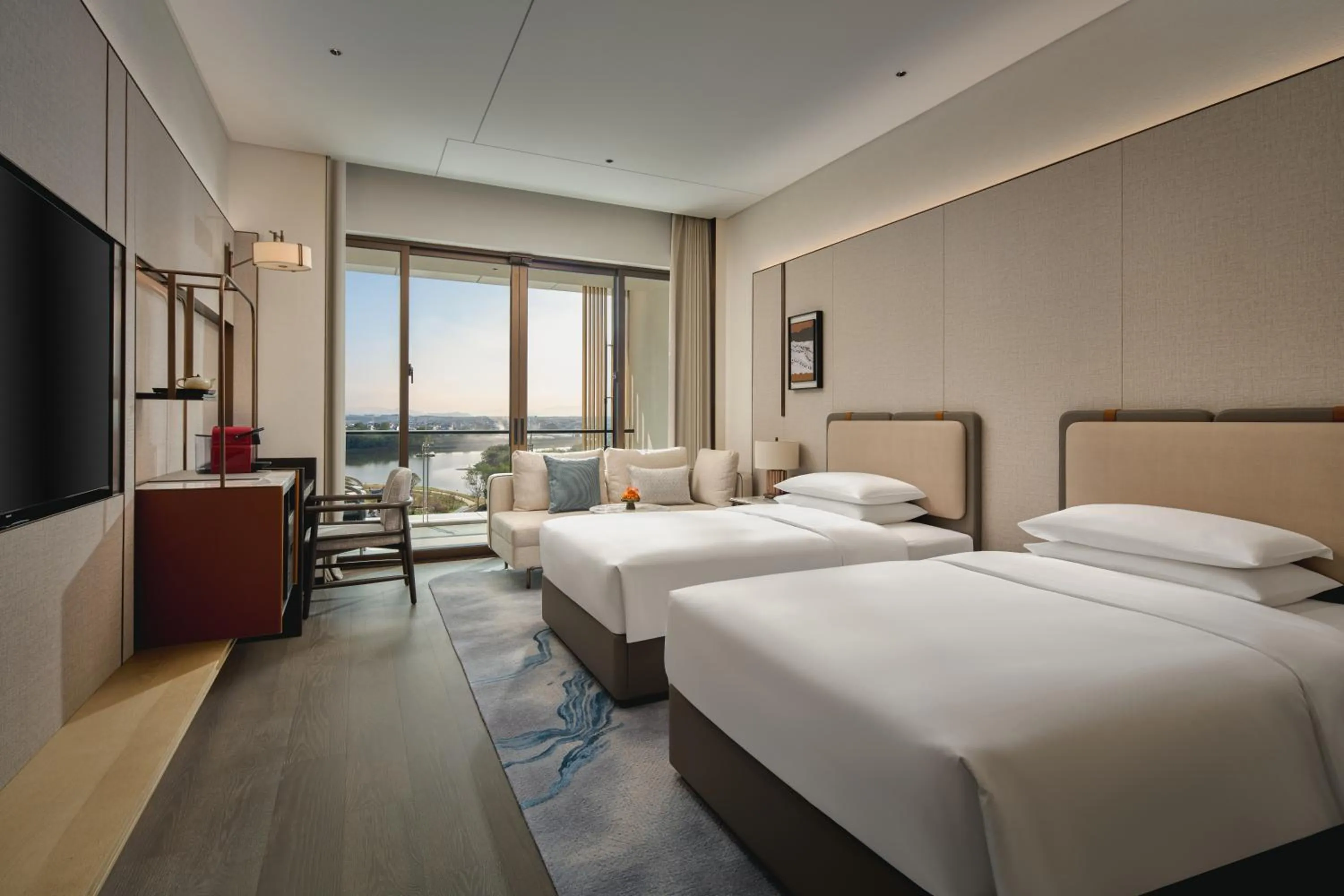 Bed in Hyatt Regency Huangshan Hengjiangwan