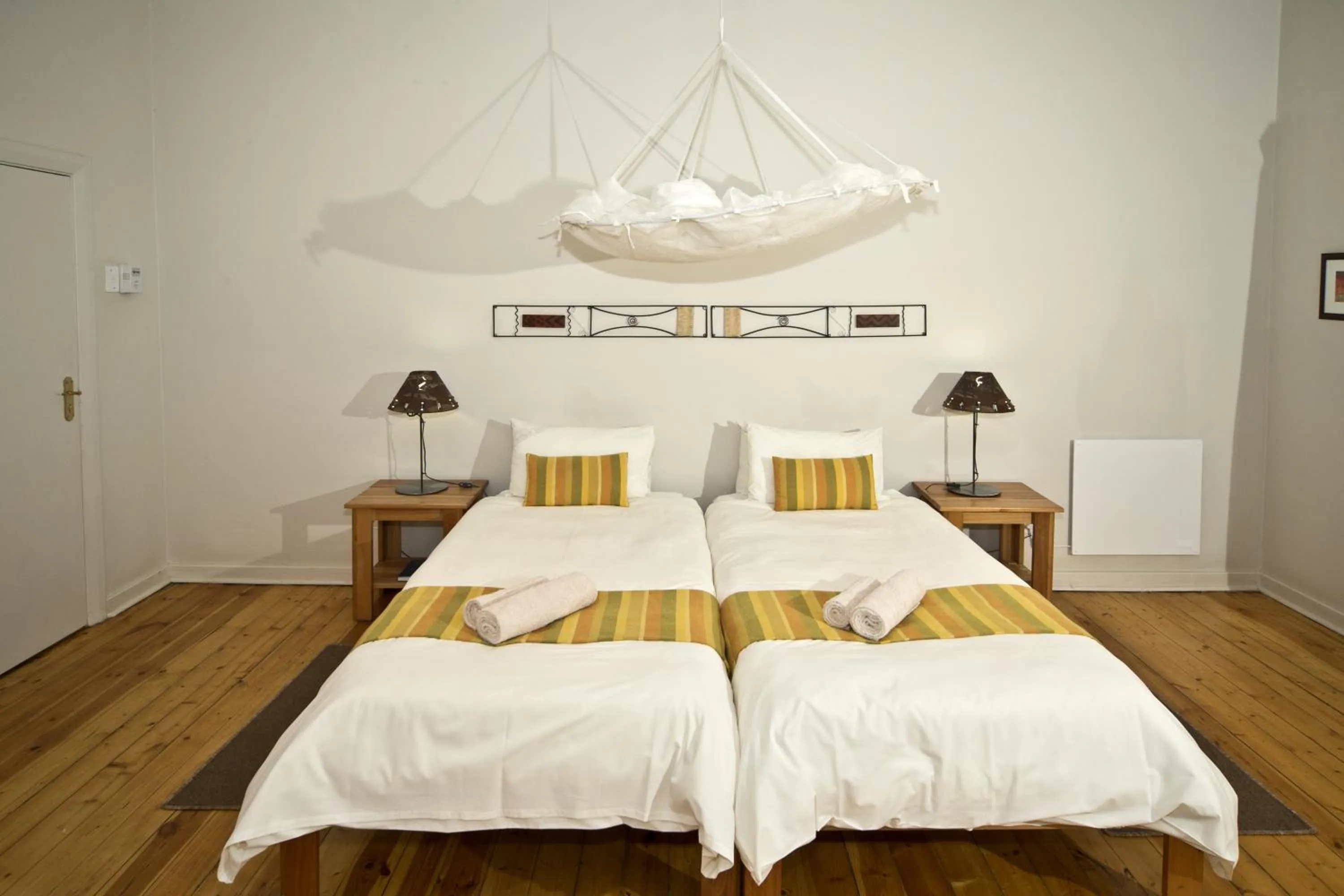 Decorative detail, Bed in Bahnhof Hotel Aus