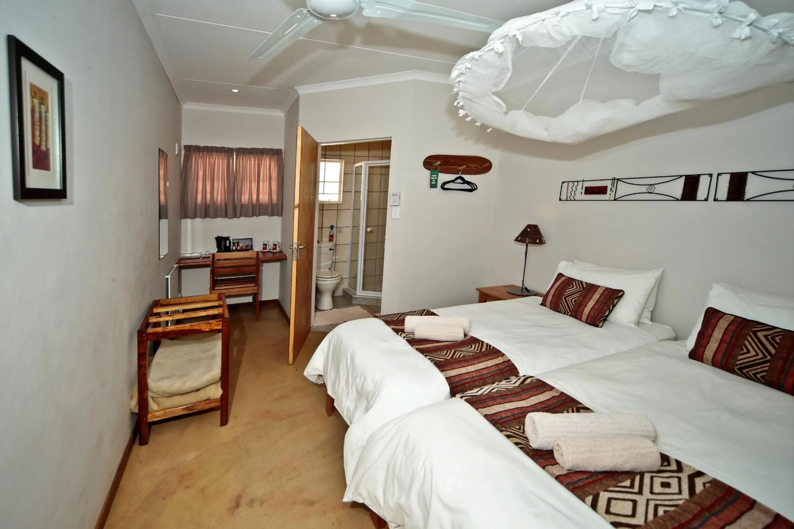 Decorative detail, Bed in Bahnhof Hotel Aus