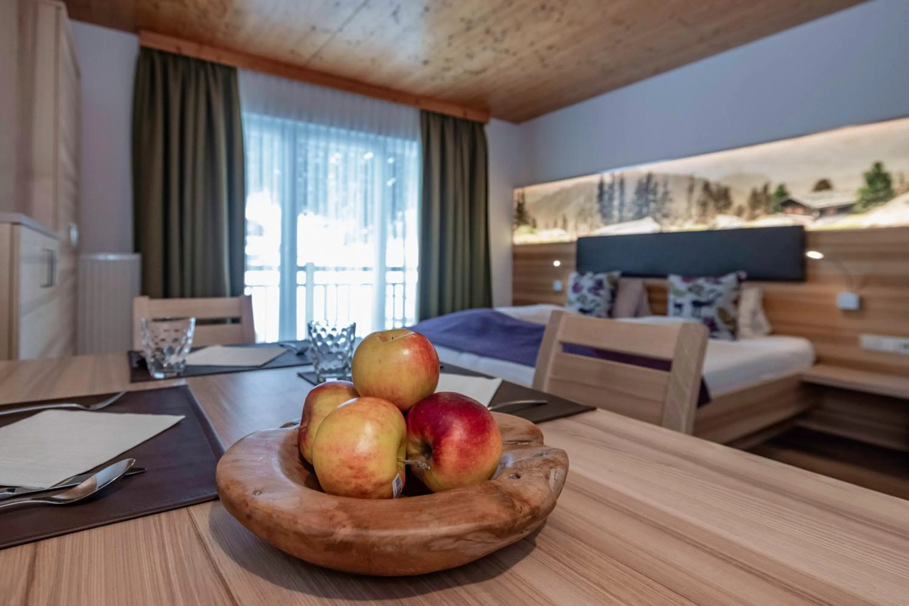 Dining area in nawu apartments & Restaurant