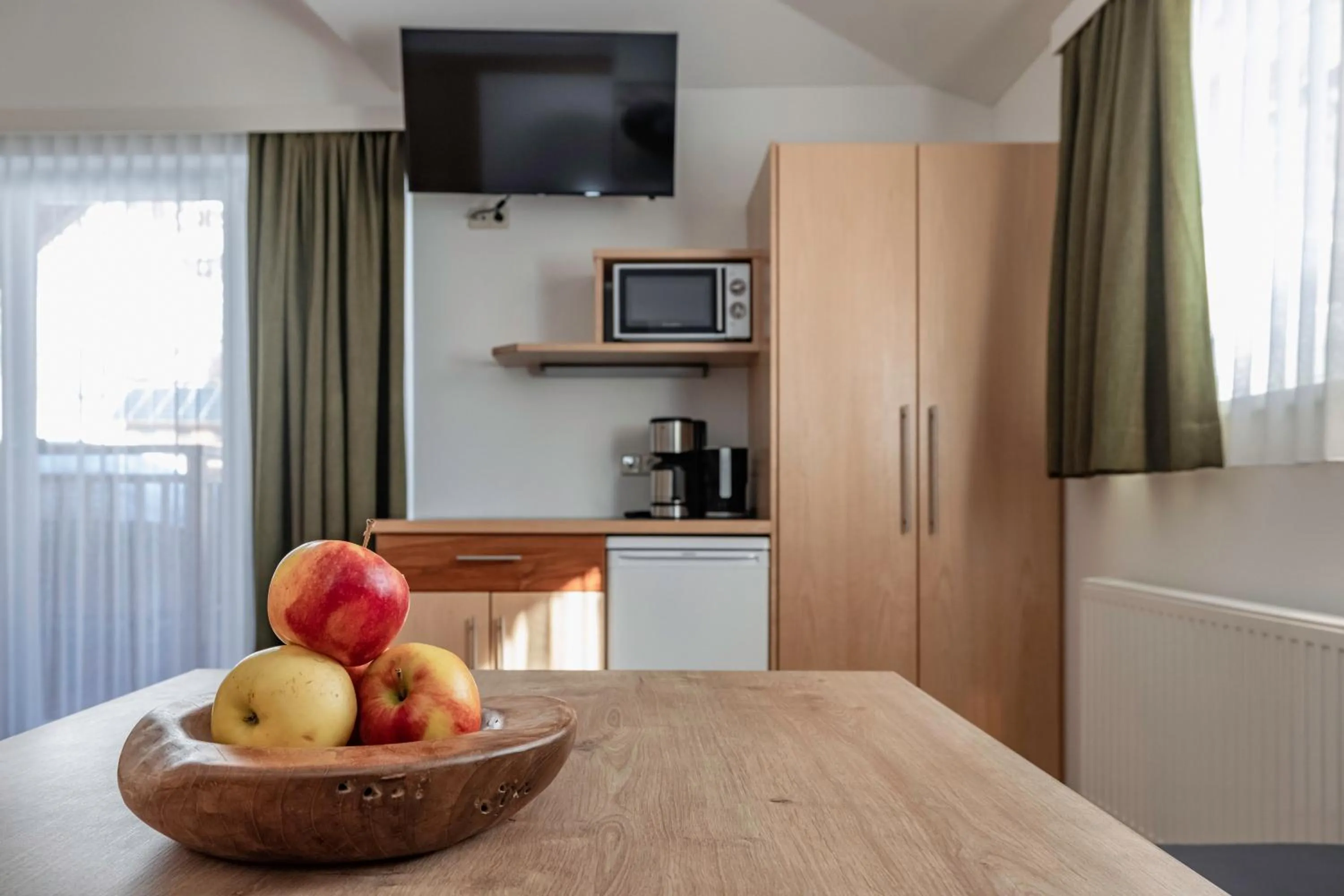 Seating area in nawu apartments & Restaurant