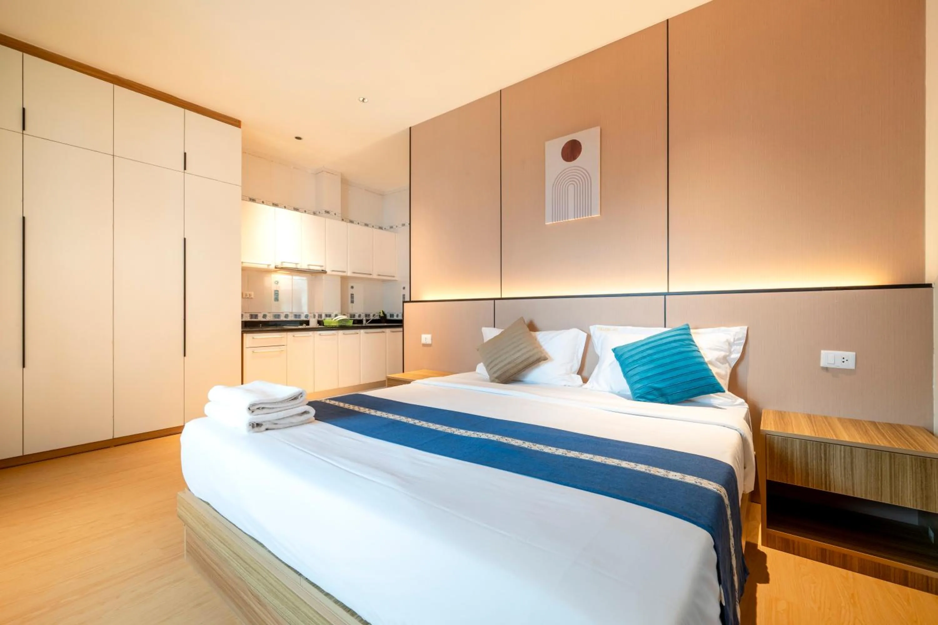 Bed in Selina Place Hotel