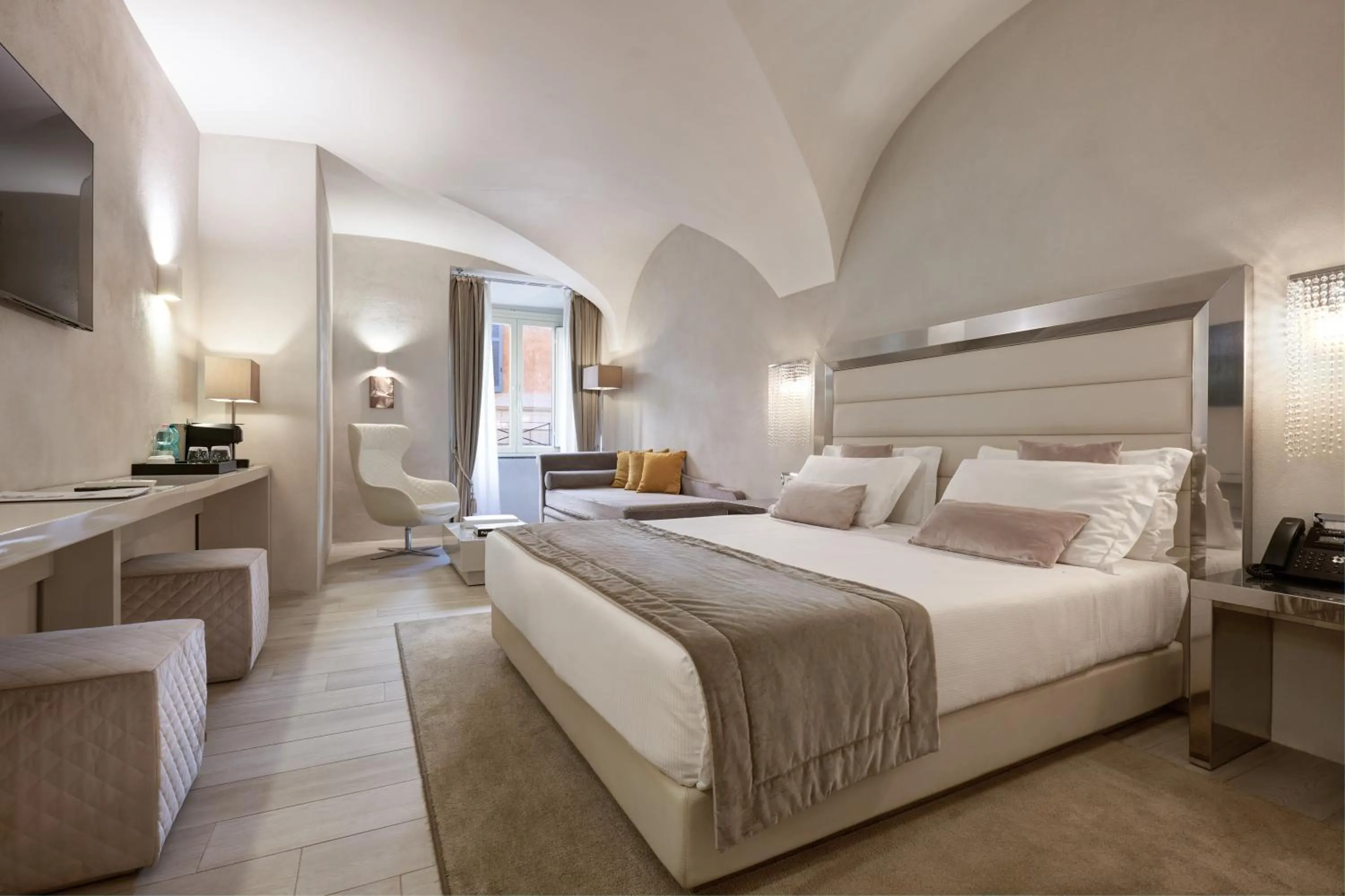 Bedroom, Bed in Terrace Pantheon Relais