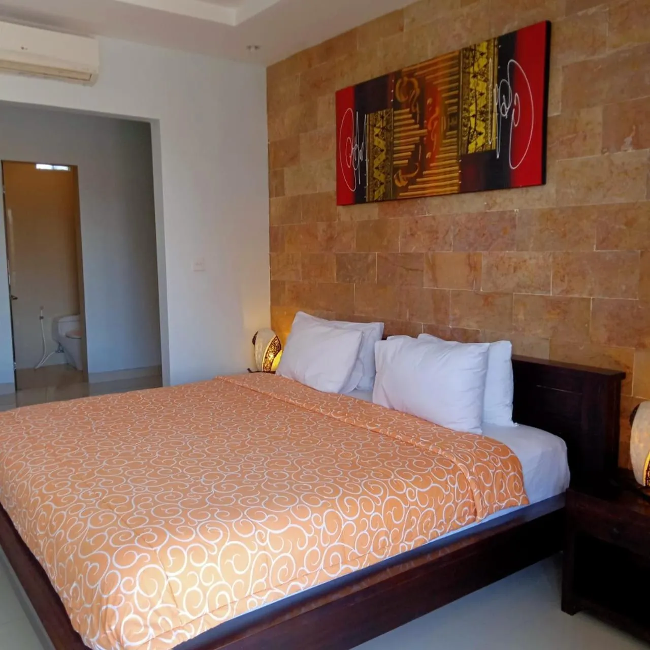 Bed in Nyoman Villa Sanur