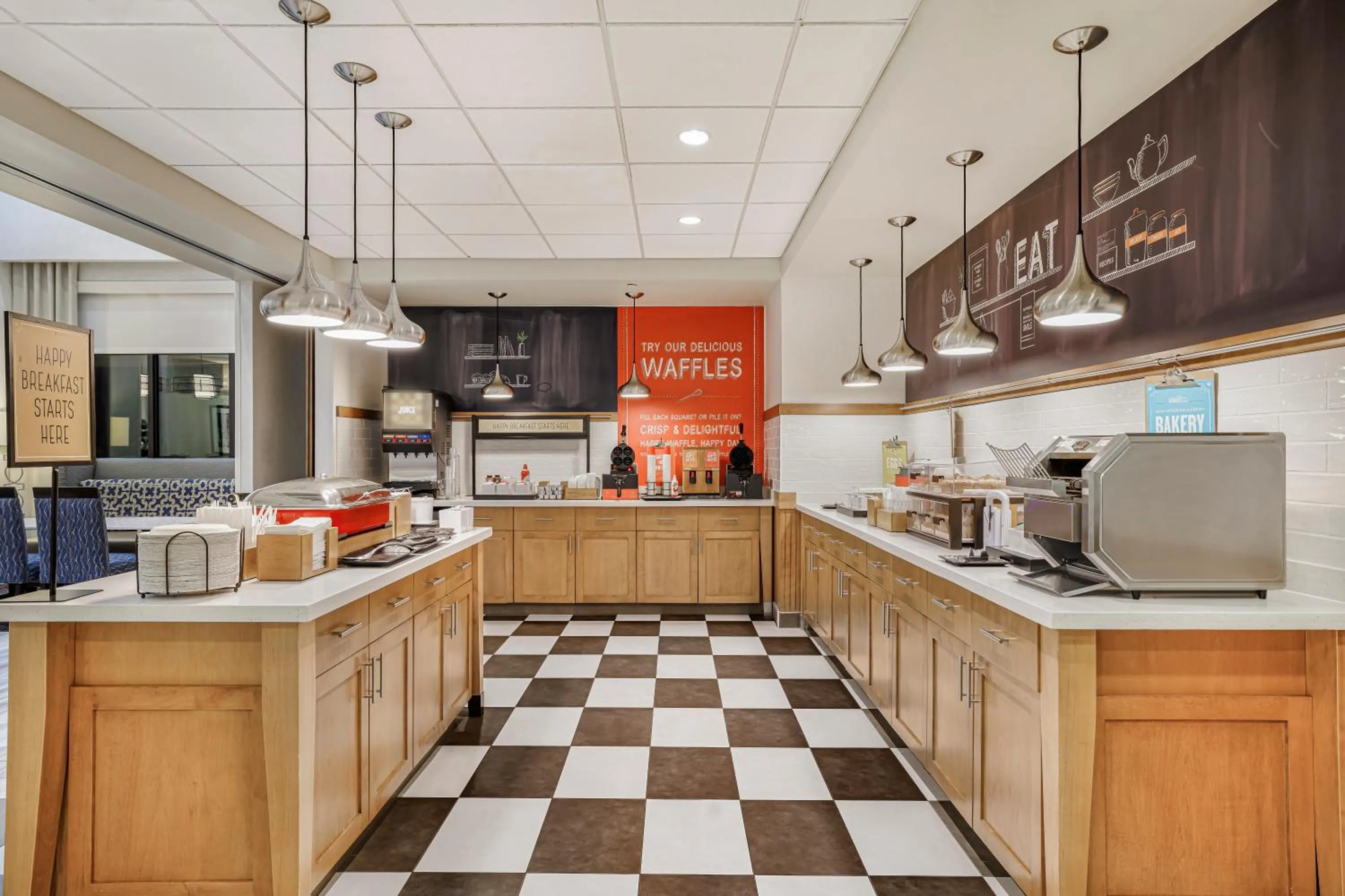 Buffet breakfast in Hampton Inn & Suites Dallas/Plano-East