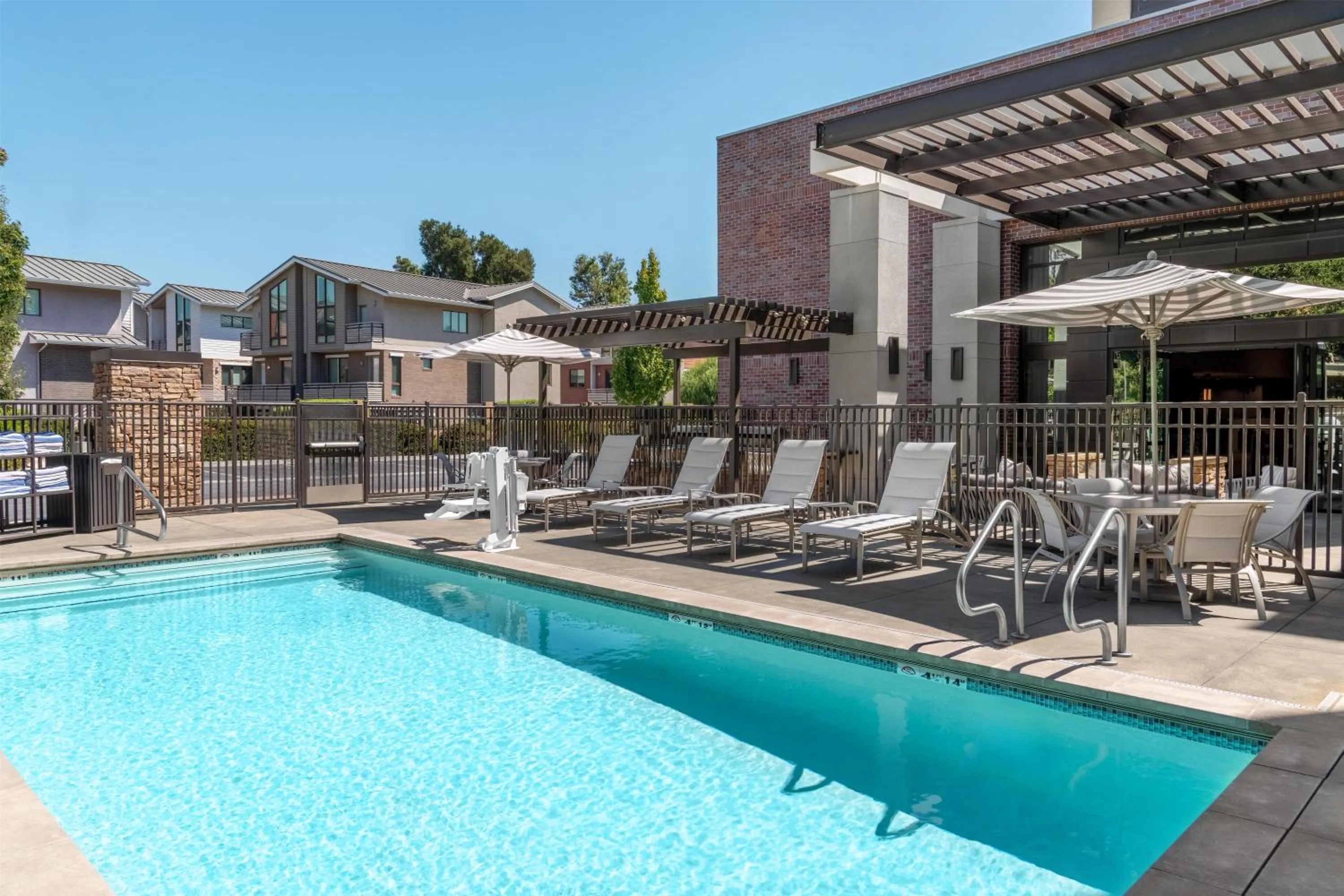 Pool view in Homewood Suites by Hilton Palo Alto
