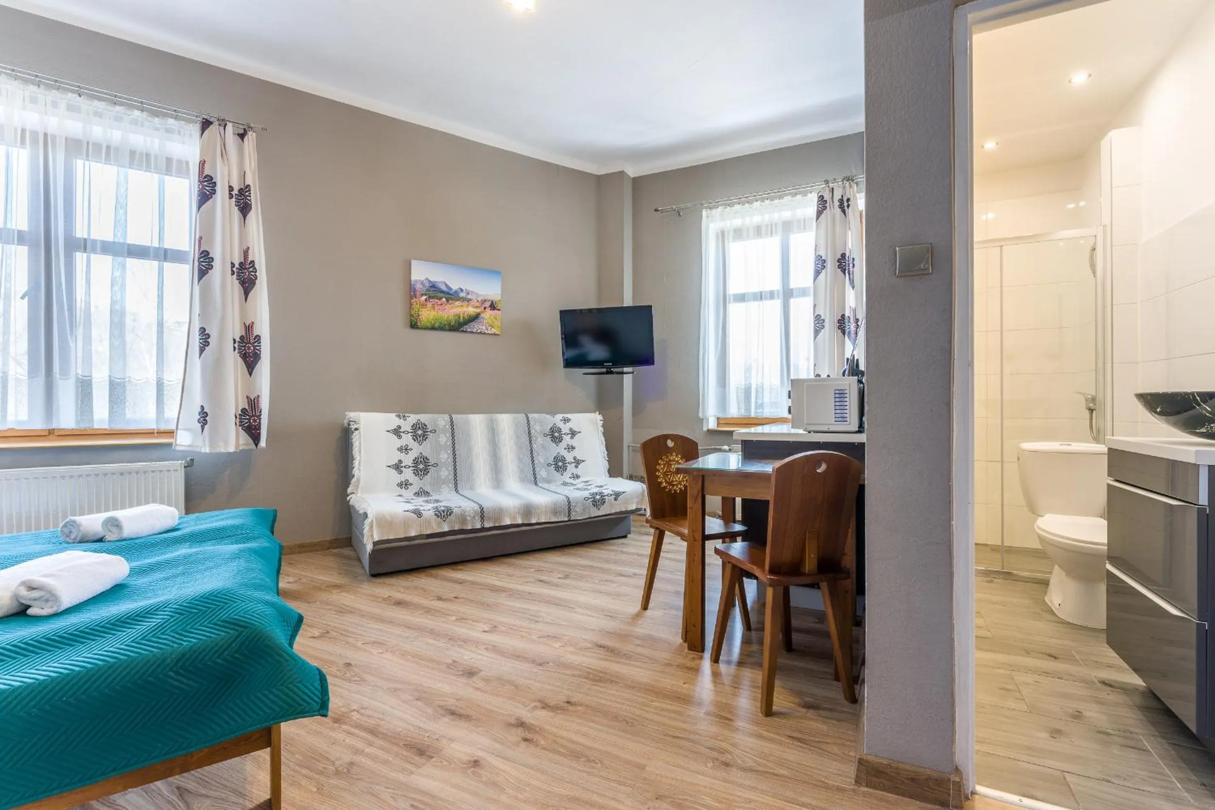 Seating area in Willa Zakopiańczyk