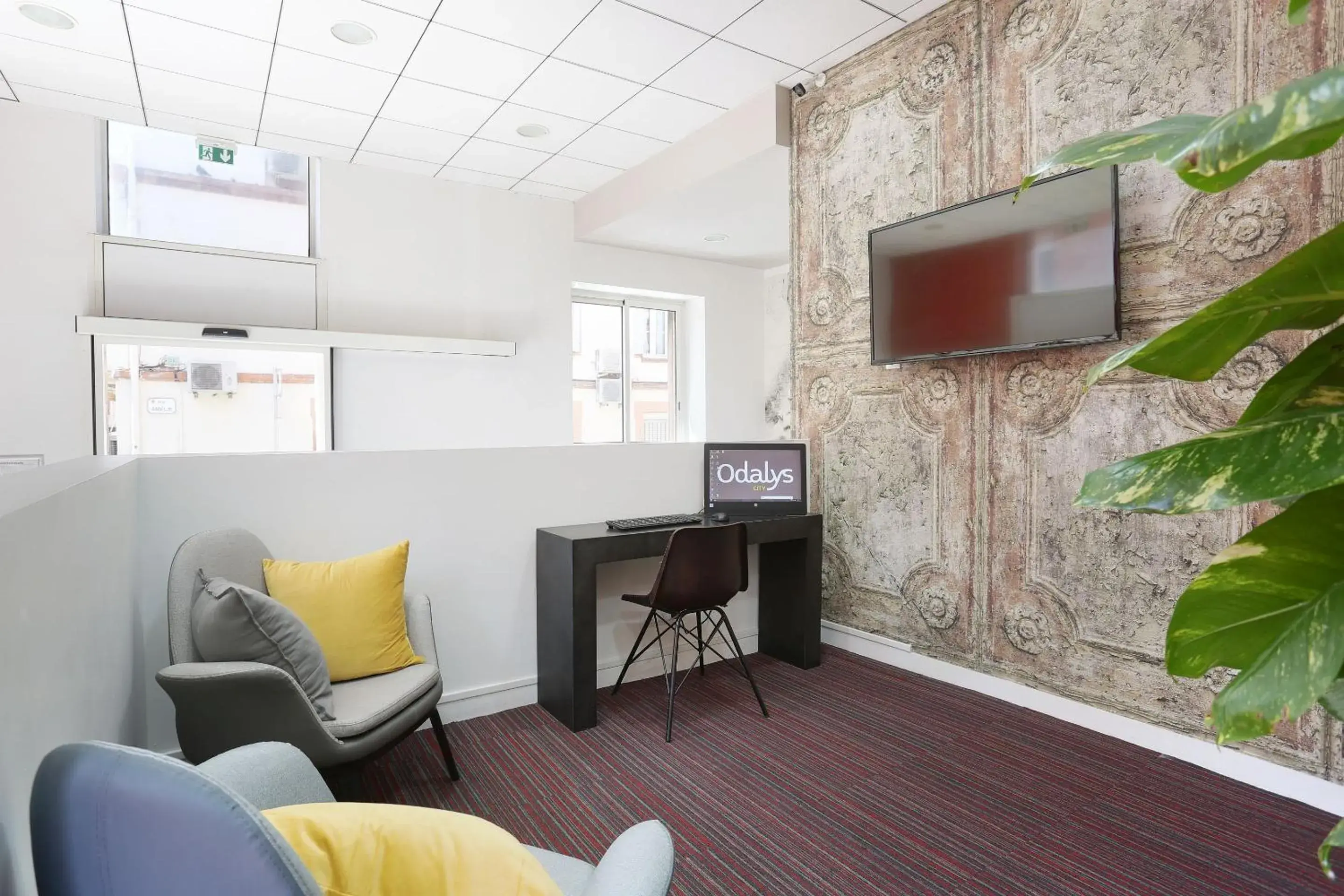 Lobby or reception in Appart Hotel Odalys City Toulouse Colombélie Lobby or reception in Appart Hotel Odalys City Toulouse Colombélie