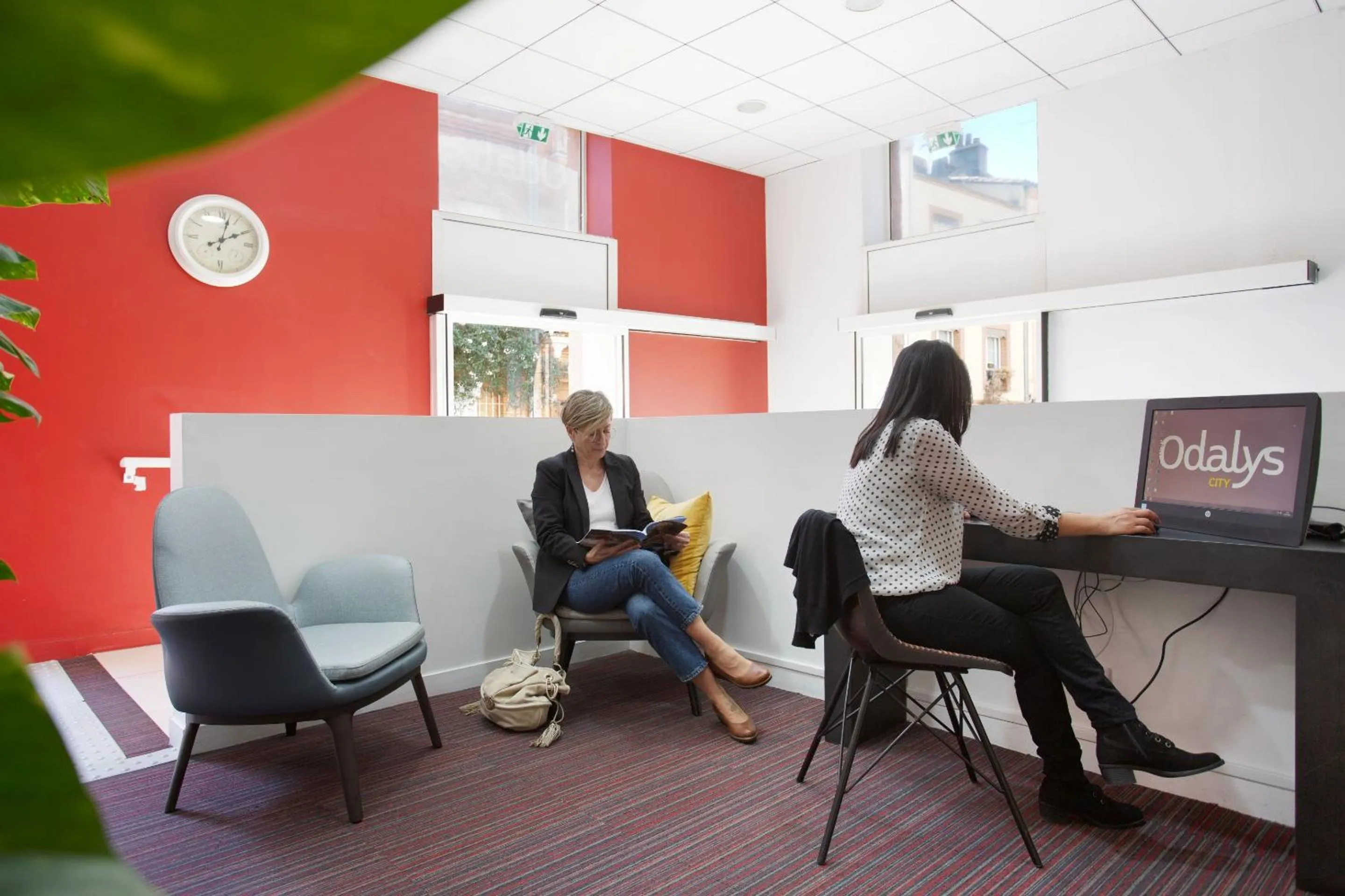 Lobby or reception in Appart Hotel Odalys City Toulouse Colombélie