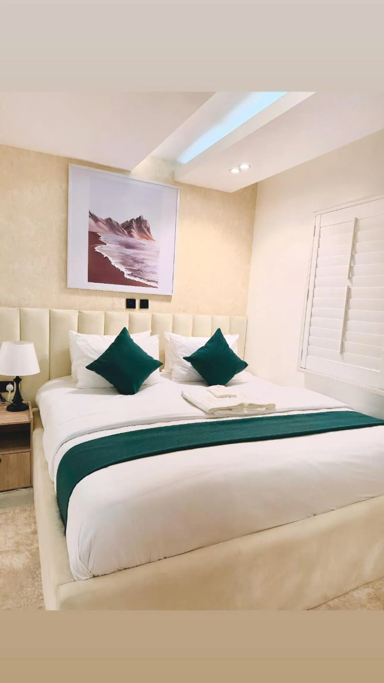 Bed in Tranquil Oasis Hotel