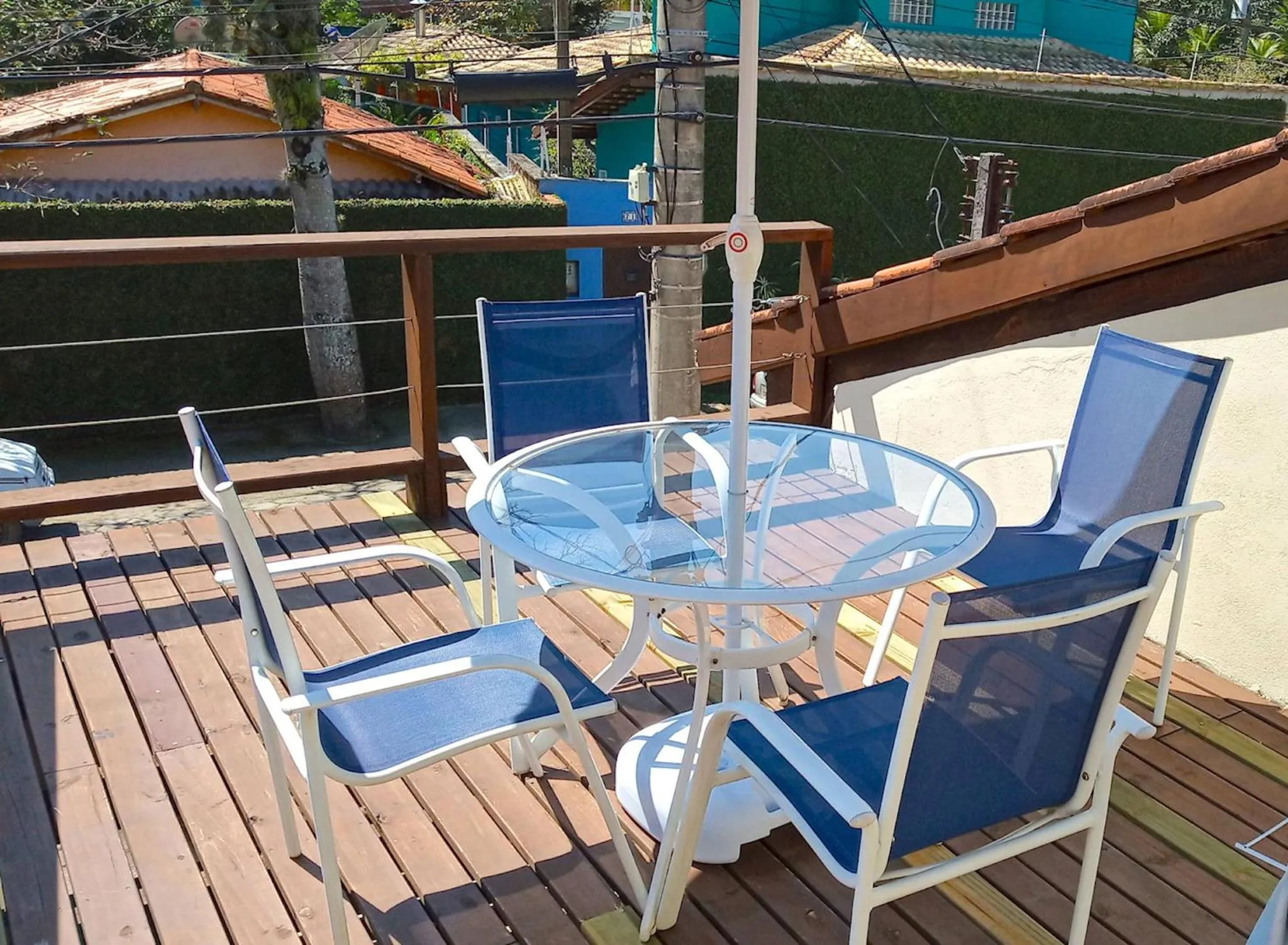 Balcony/Terrace in VELINN Pousada Praia do Perequê