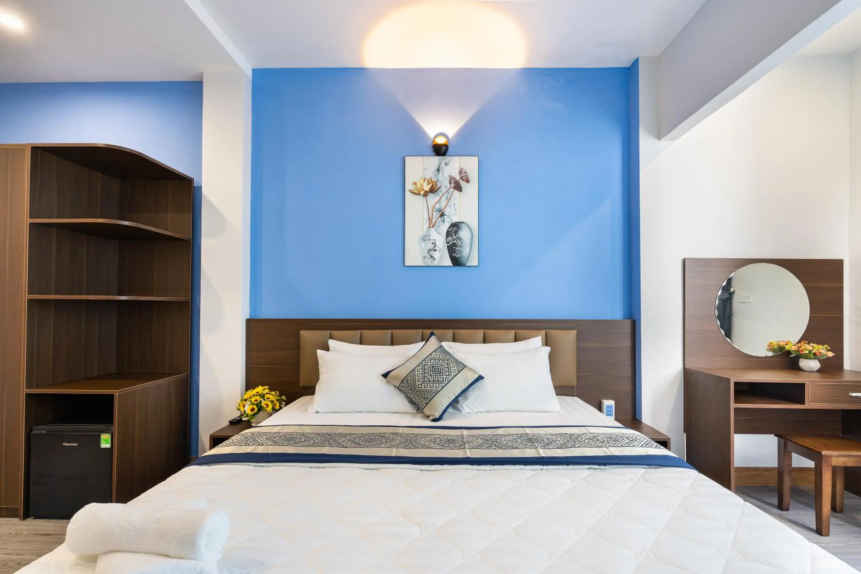 Bed in Green Airport Hotel